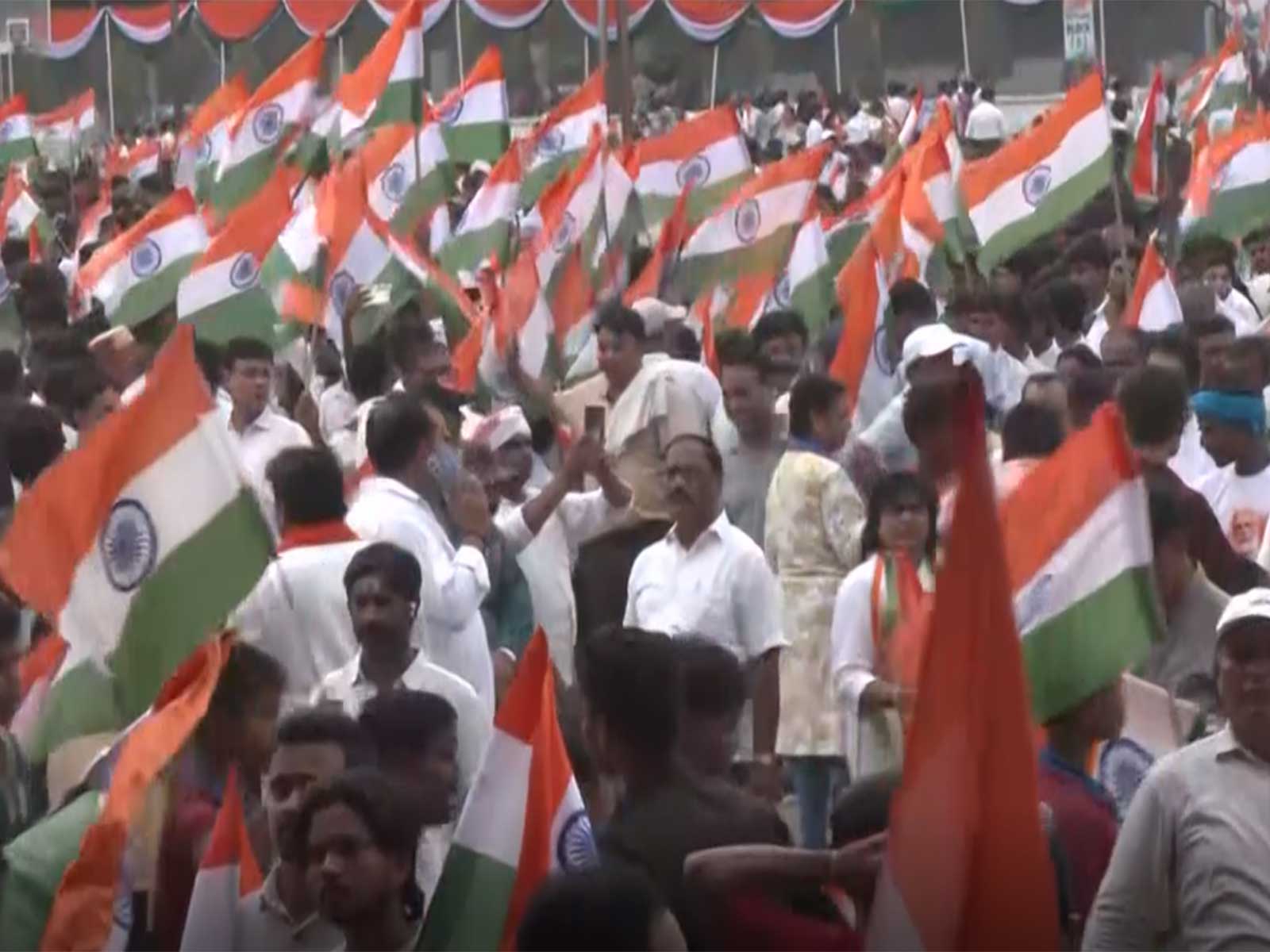 Har Ghar Tiranga Yatra in Varanasi (Photo/ANI)