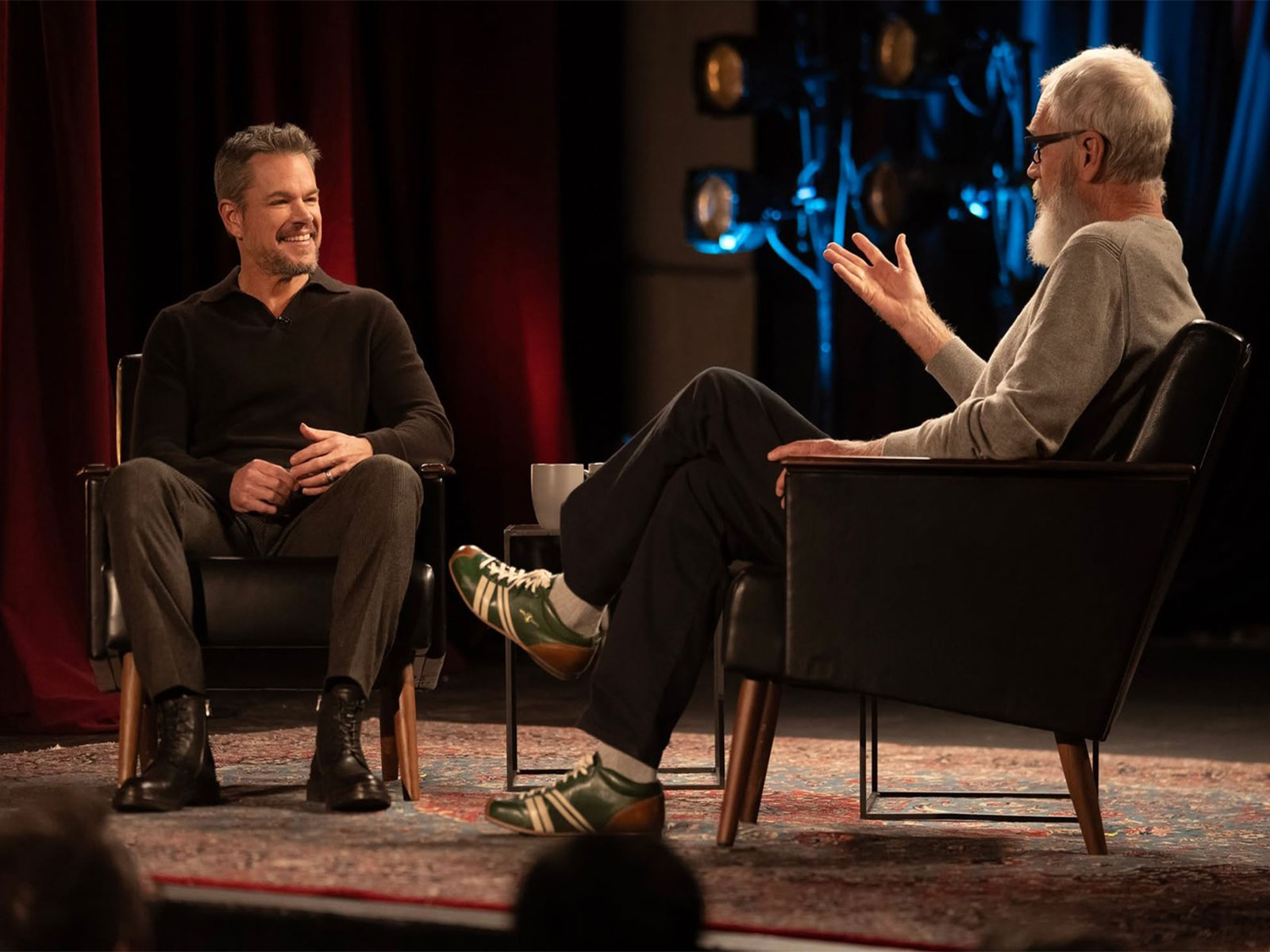 David Letterman with Matt Damon (Photo/Instagram@DavidLetterman)