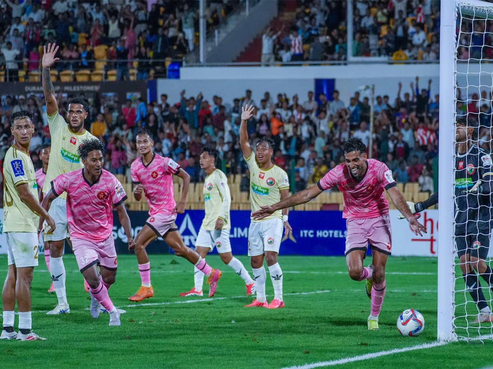 Shillong Lajong FC and Langsning FC players in action (Photo: Durand Cup)
