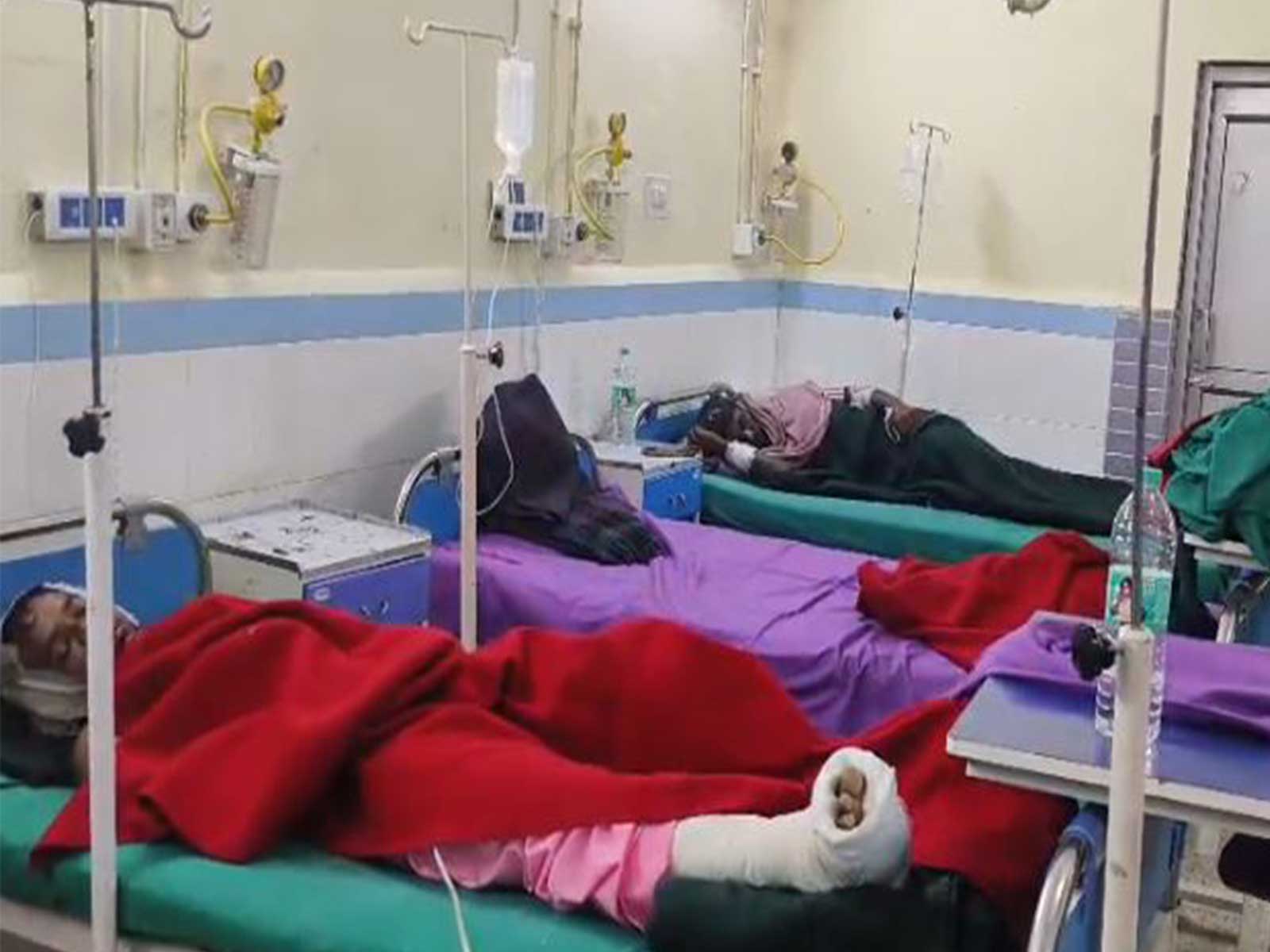 Workers who were trapped in the THDC tunnel accident in Pipalkoti (Photo/ANI)