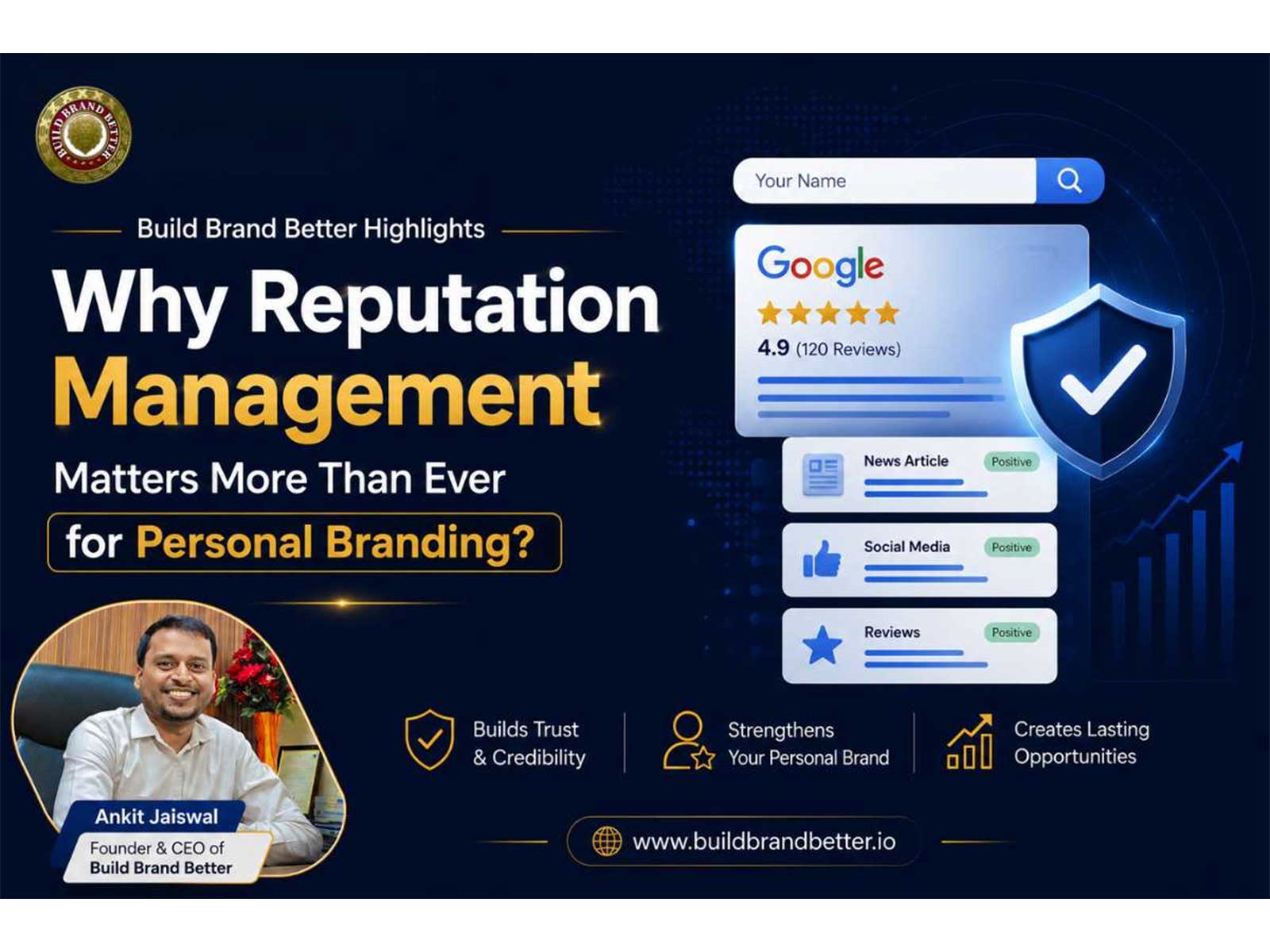 Build Brand Better Highlights Why Reputation Management Matters More Than Ever for Personal Branding?