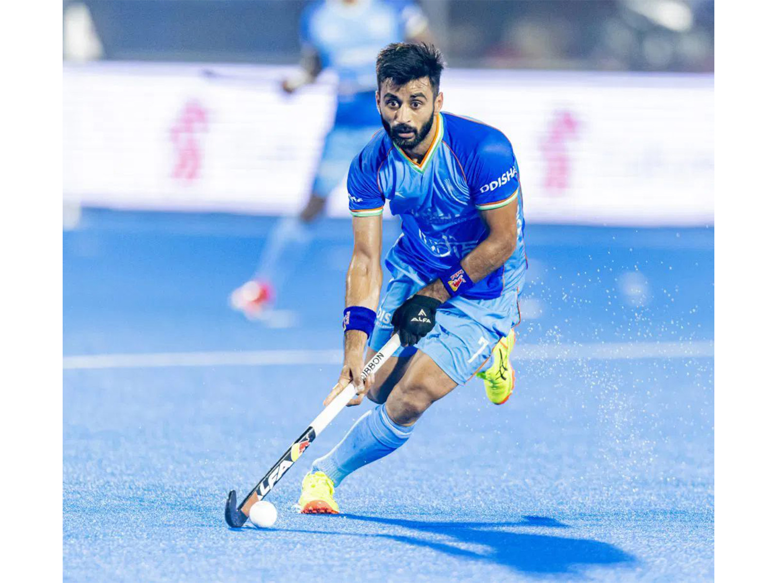 Manpreet Singh in action (Photo: Hockey India)