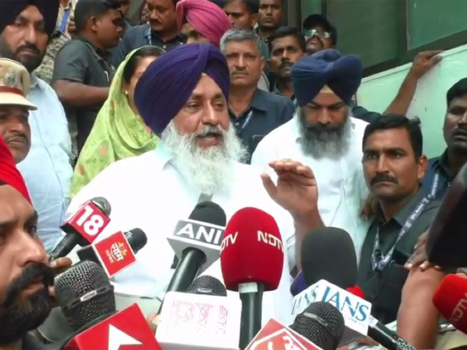 Akali Dal chief Sukhbir Singh Badal (Photo/ANI)