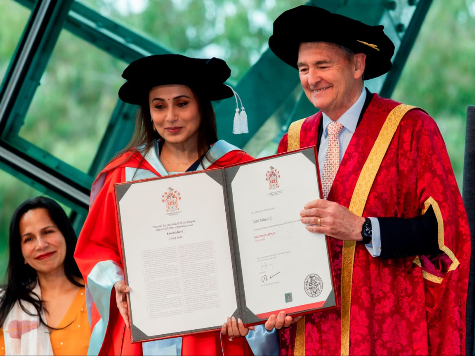 Rani Mukerji receives Honorary Doctor of Letters (Photo/Team YRF)