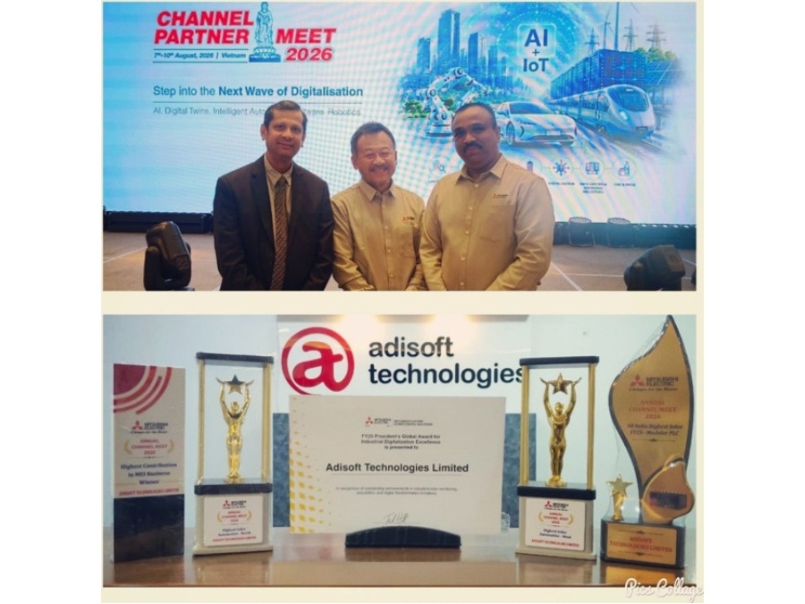 ADISOFT Technologies Honoured with Five Prestigious National Awards at MEI Channel Partner Meet in Vietnam