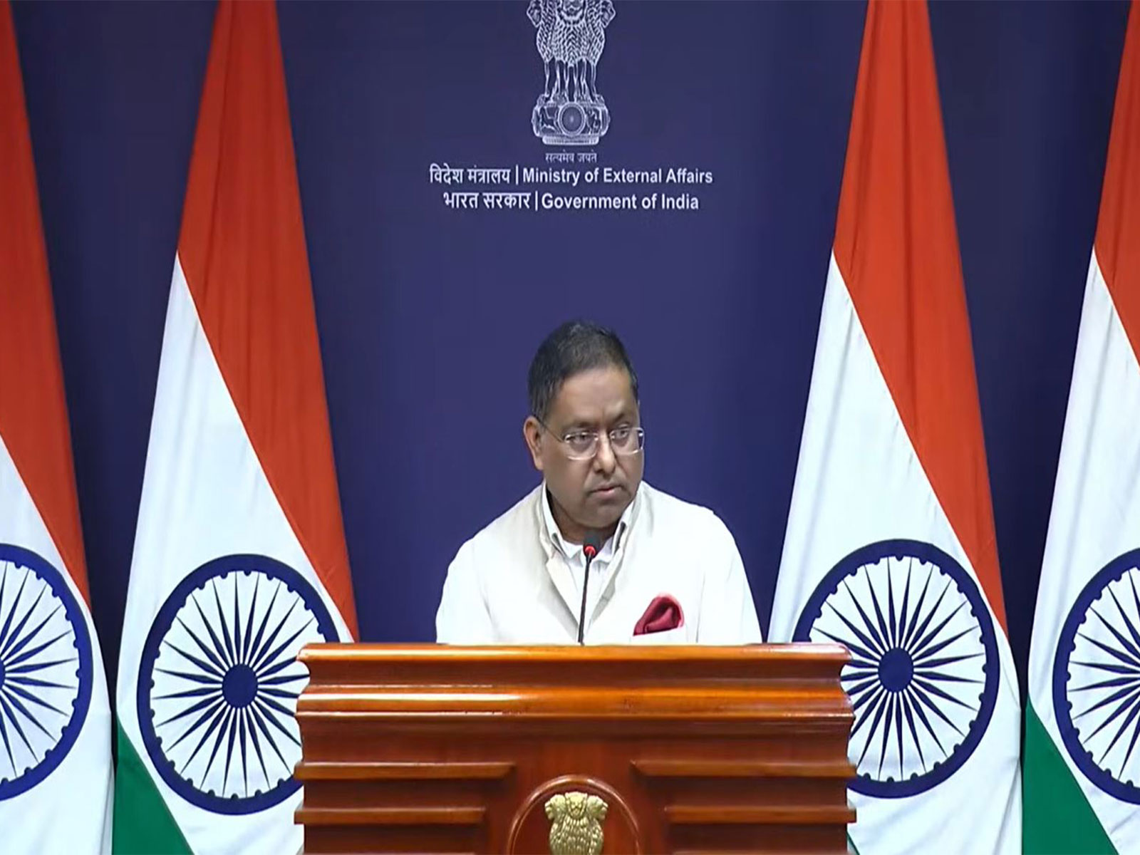 Ministry of External Affairs Spokesperson Randhir Jaiswal (Photo/Youtube@MEAIndia)