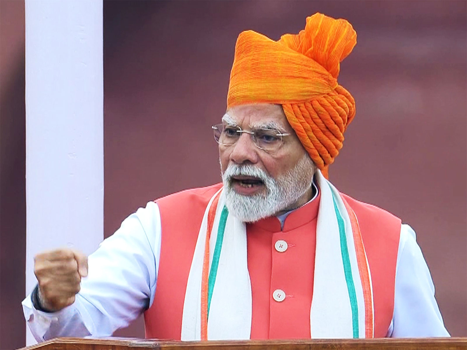 Prime Minister Narendra Modi addresses the nation during 79th Independence Day celebration (Photo/ANI)