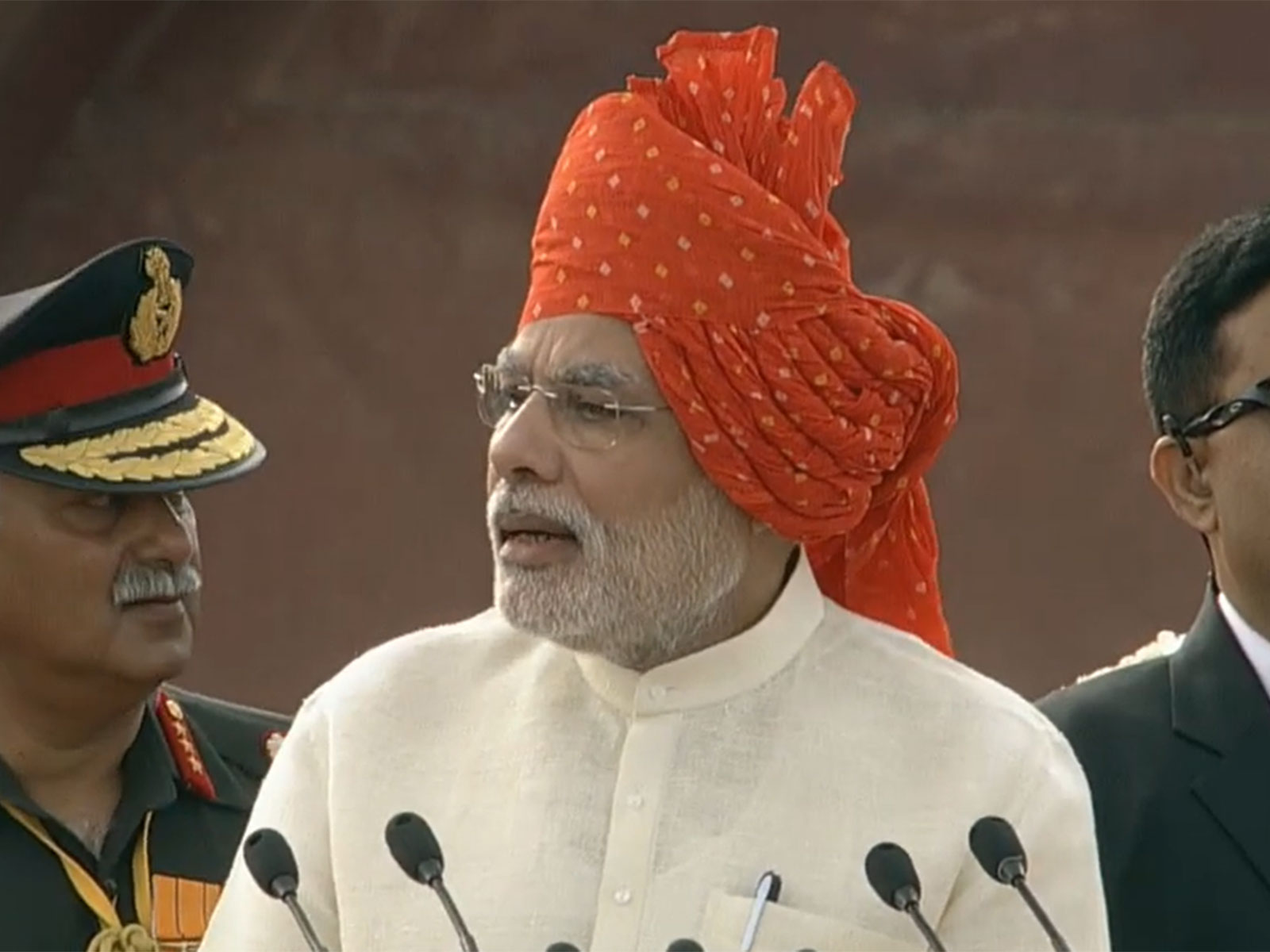 Prime Minister Narendra Modi addresses nation on 68th Independence Day (Photo/DD)