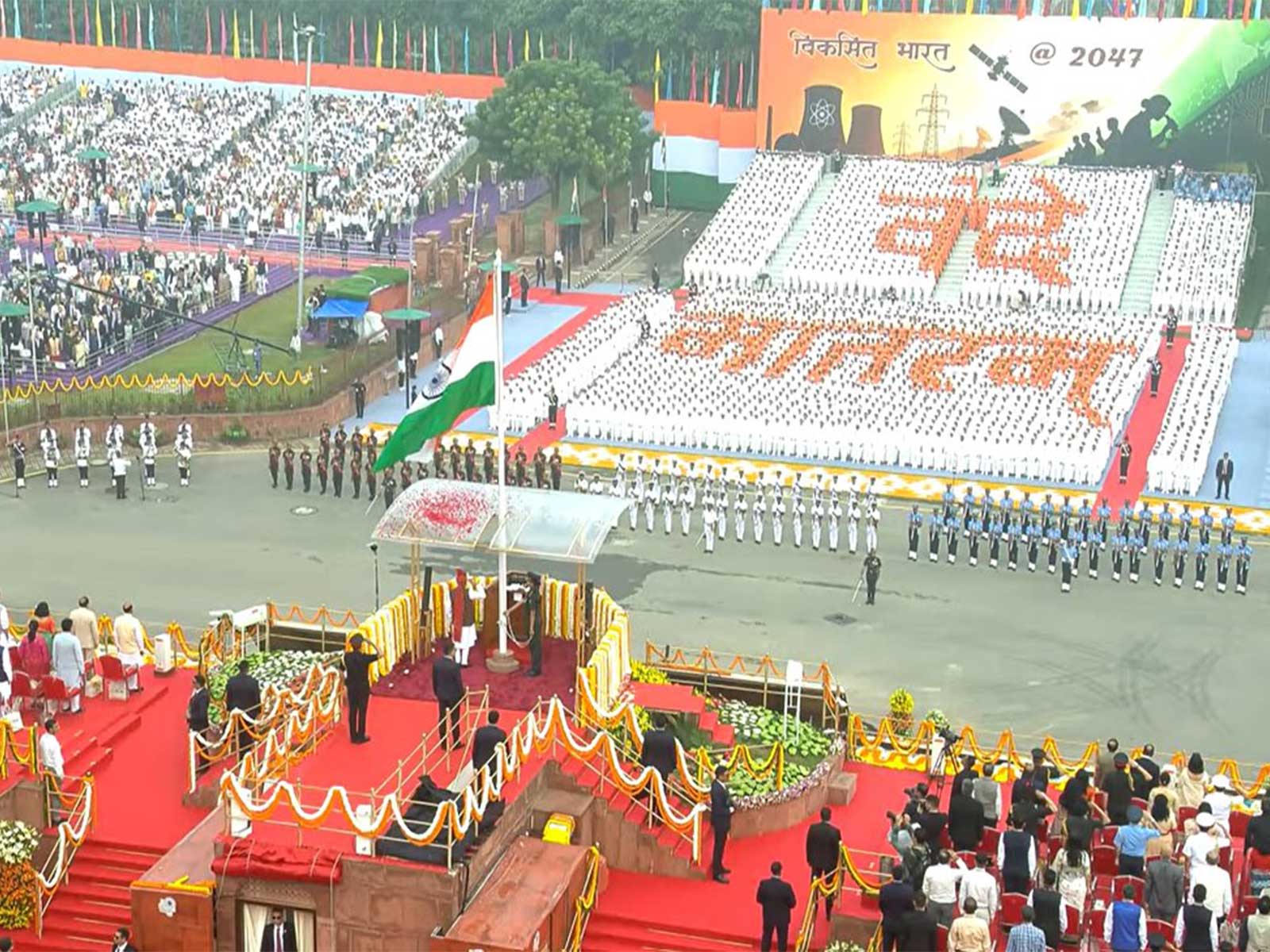 Visuals from Red Fort (Photo/X@BJP4India)