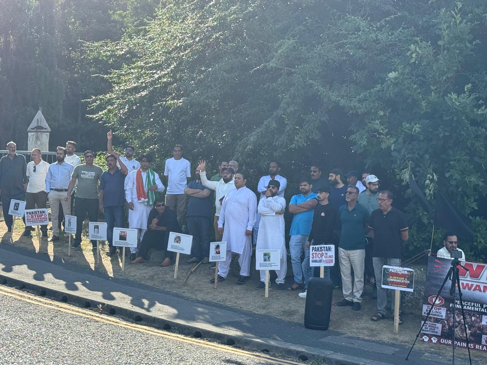 Visual from the protest (Photo/ANI)