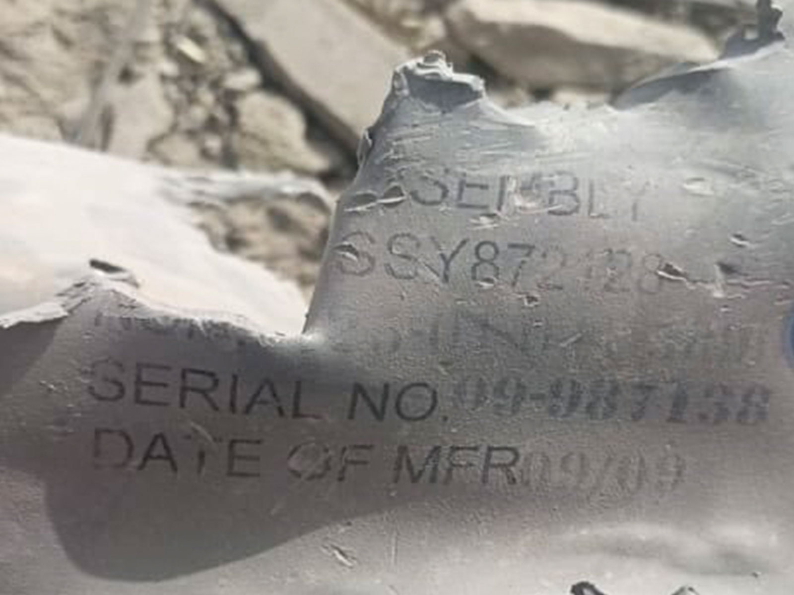 Visuals of "missile debris" allegedly from Surab airstrike by Pakistan, as claimed by Baloch leader Mir Yar Baloch (Photo/X/@miryar_baloch)