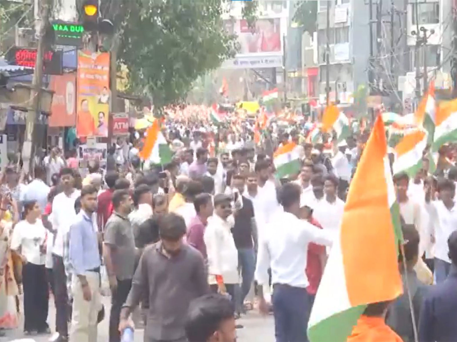 Tiranga Yatra by student protesters in Ranchi (Photo/ANI)