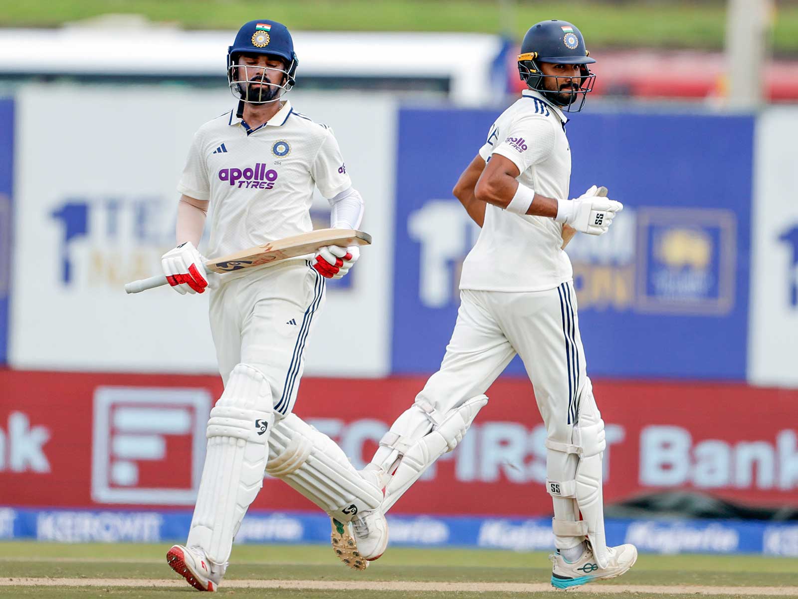 India's Devdutt Padikkal (right) and KL Rahul (left) (Photo: ANI)