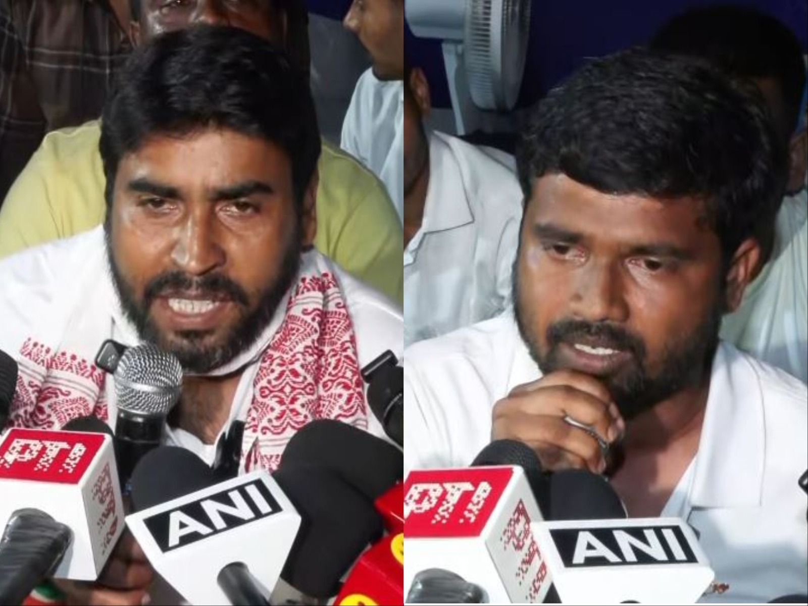 Jharkhand student leaders Piyush Kumar (L) and Ravinder Paswan (R) (Photo/ANI)