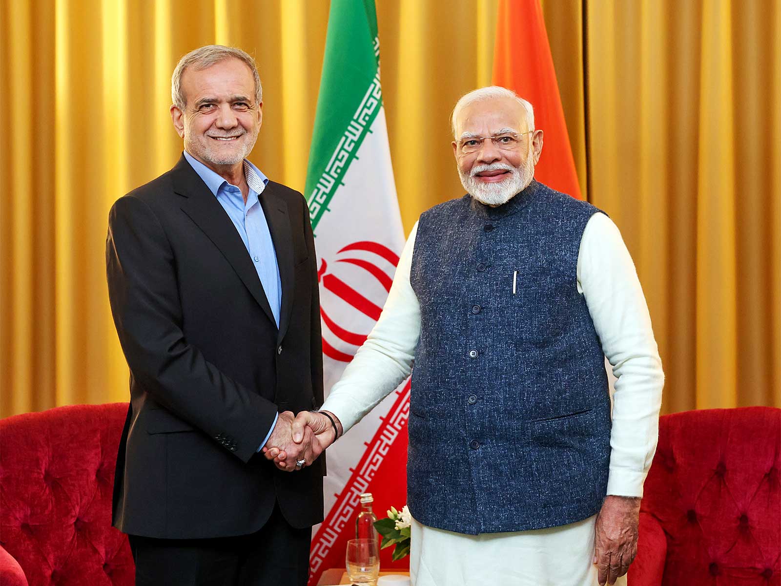 Prime Minister Narendra Modi and Iranian President Masoud Pezeshkian (File Photo/ANI)