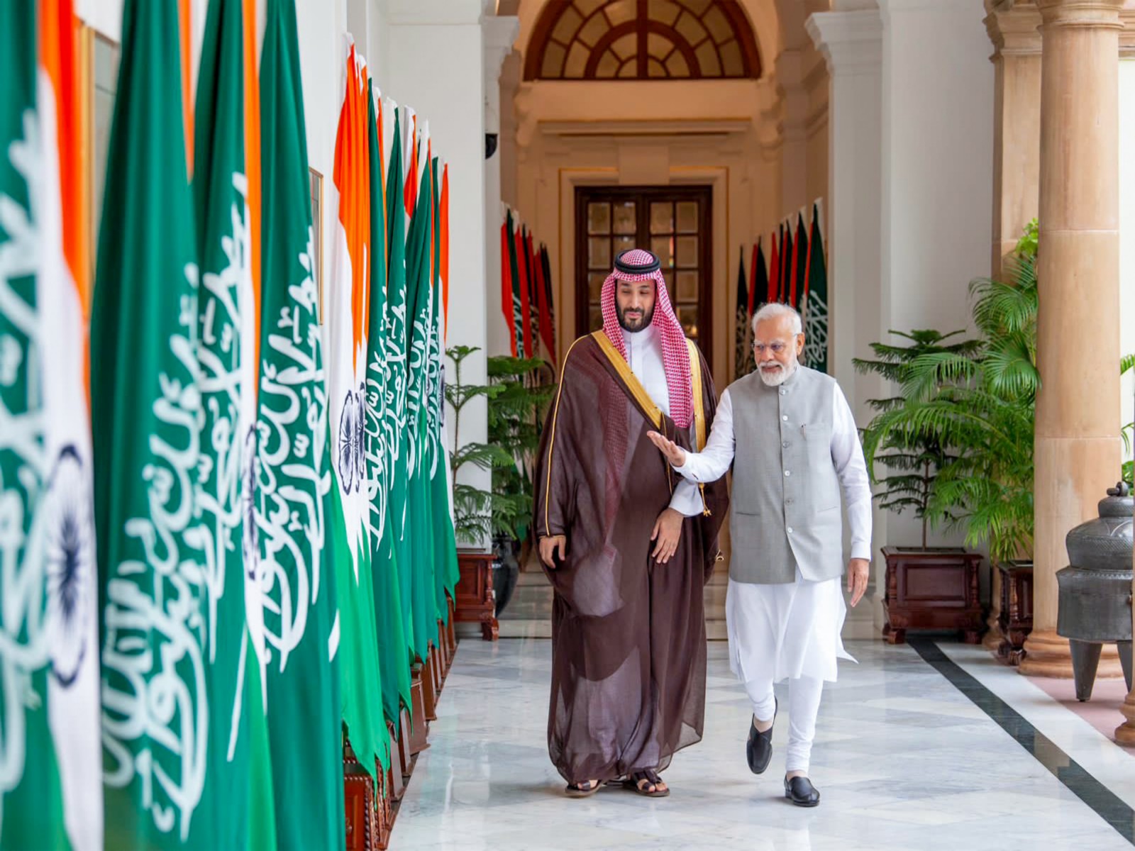 PM Narendra Modi with Saudi Arabian PM Mohammed bin Salman (File Photo/ANI)