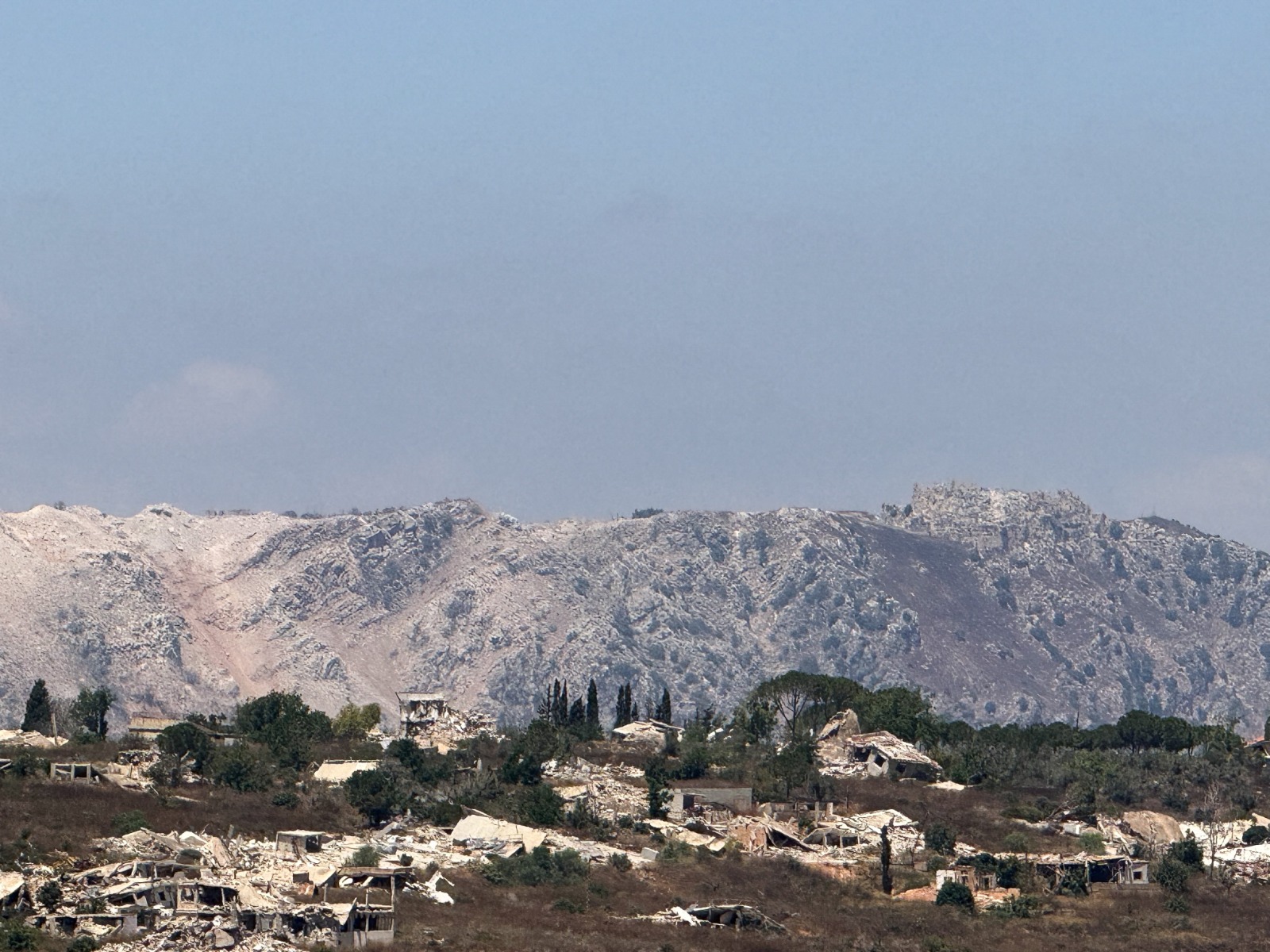 Destroyed structures in southern Lebanon following Israeli attacks (Photo/Reuters)