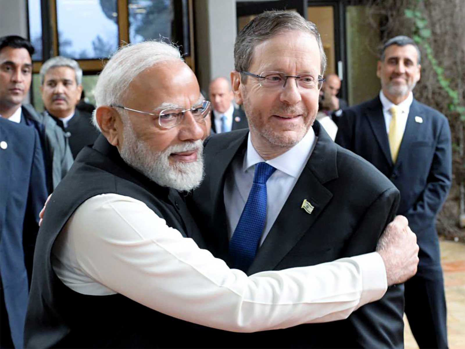 Prime Minister Narendra Modi and Israeli President Isaac Herzog (File Photo/ANI)