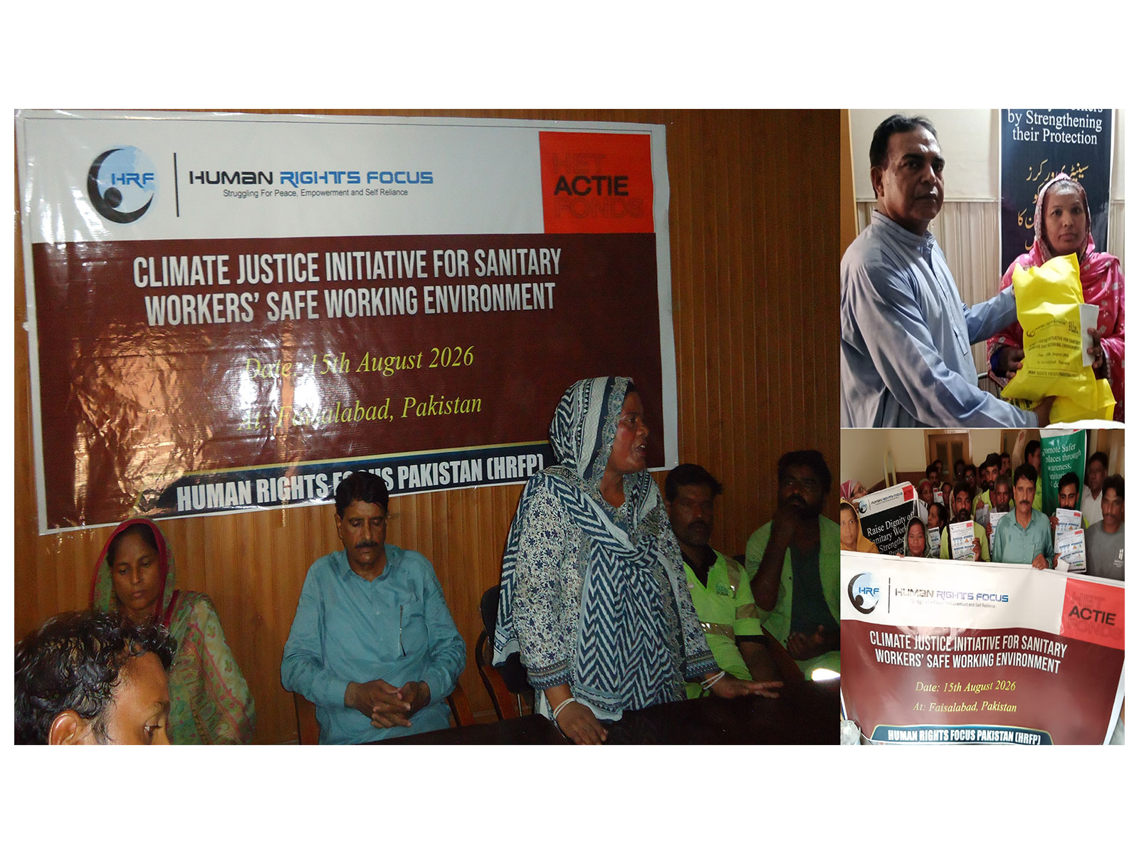 Visual from the event event by HRFP and Het Actiefonds under "Climate Justice Initiative for Sanitary Workers' Safe Working Environment" (Photo/HRFP)