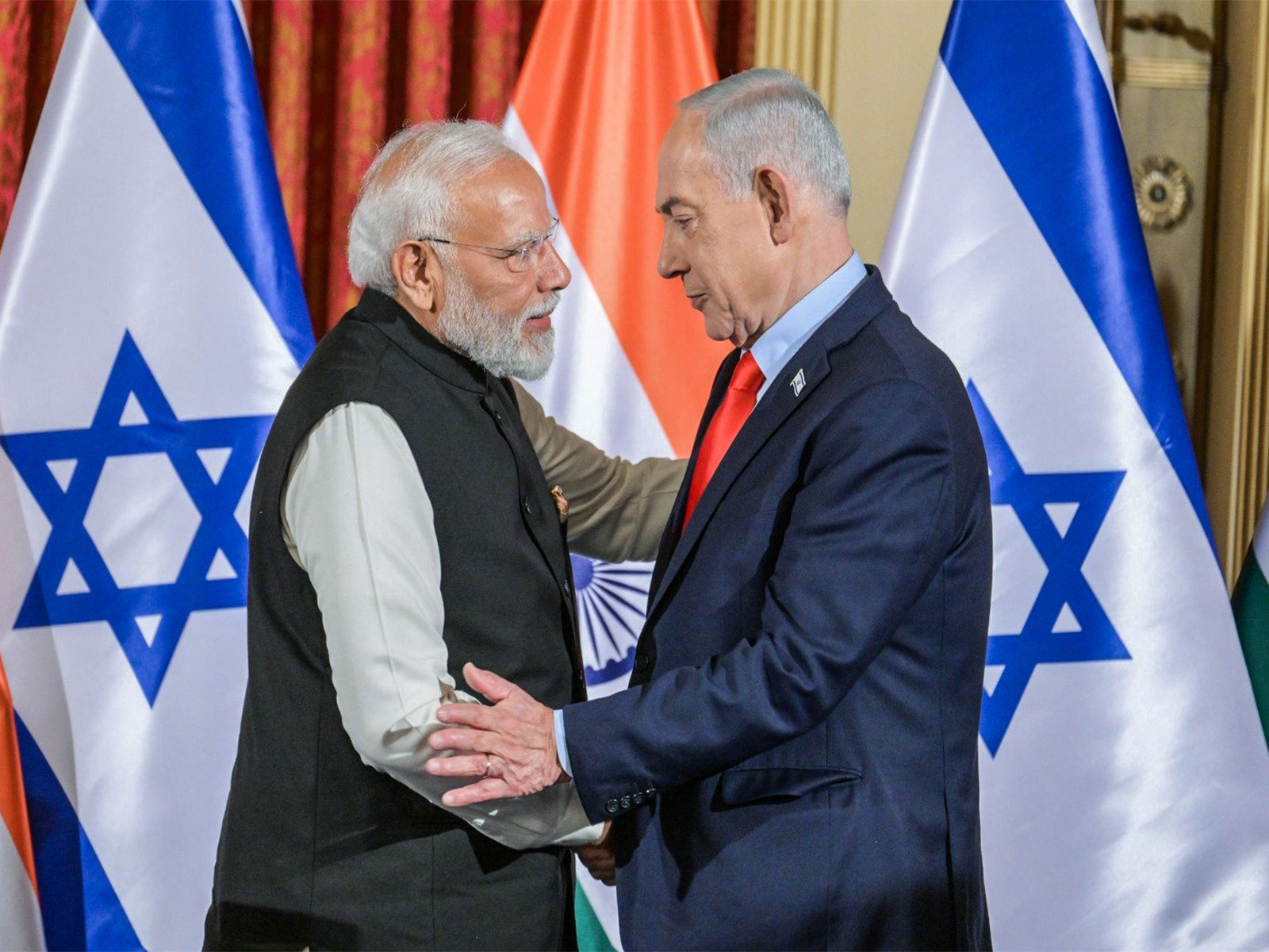 Prime Minister Narendra Modi and Israeli Prime Minister Benjamin Netanyahu (File Photo/ANI)