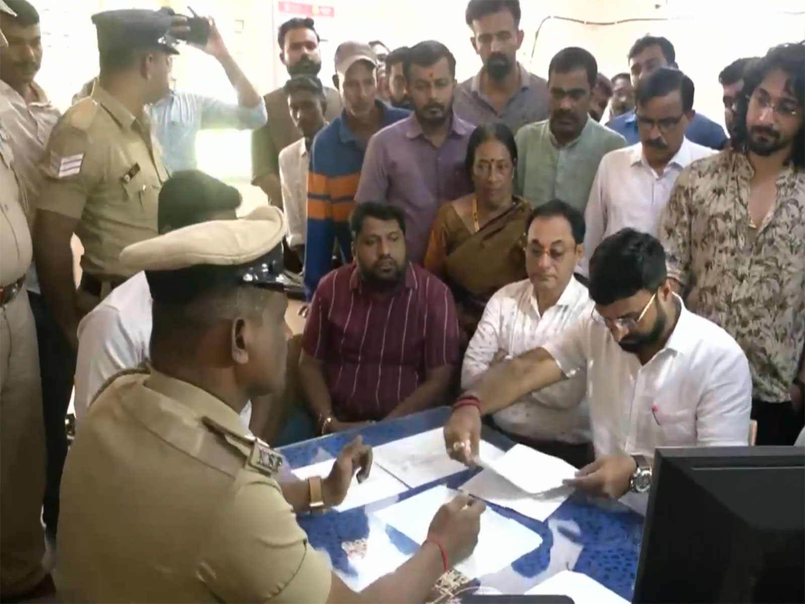 BJP leader Vikas Puttur lodged an official complaint against Sonia Gandhi (Photo/ANI)