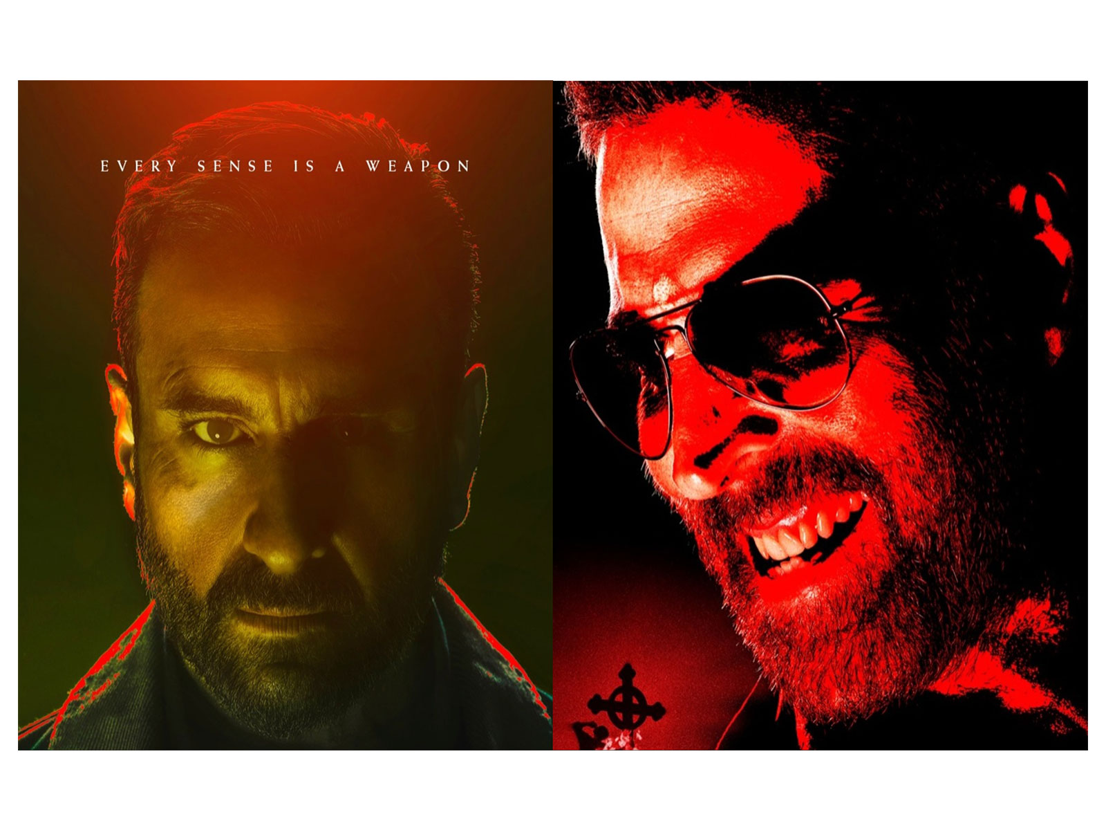Akshay Kumar, Saif Ali Khan in 'Haiwaan' posters (Photo/Instagram@akshaykumar)