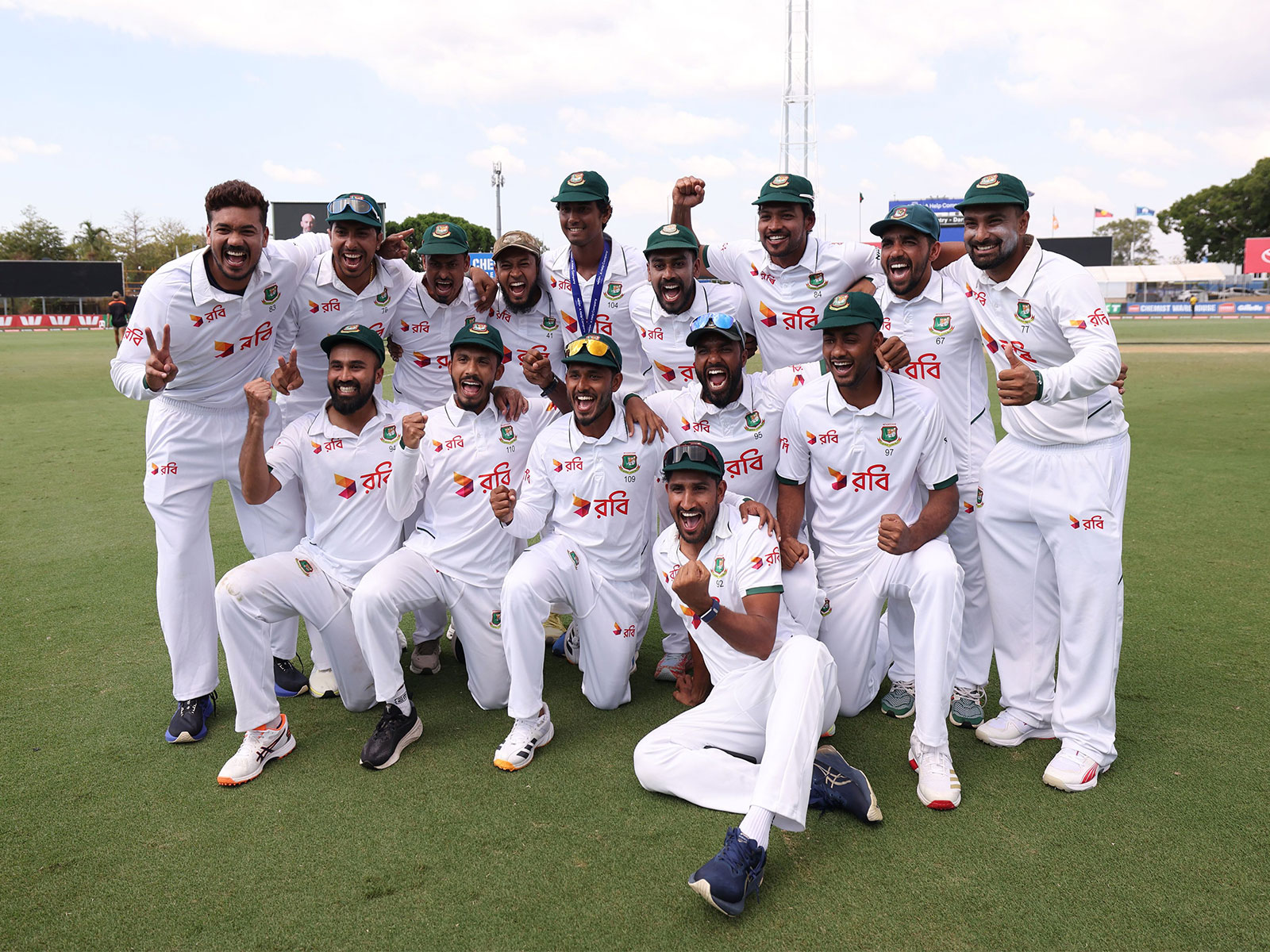 Bangladesh players celebrating (Photo: X/@cricketcomau)