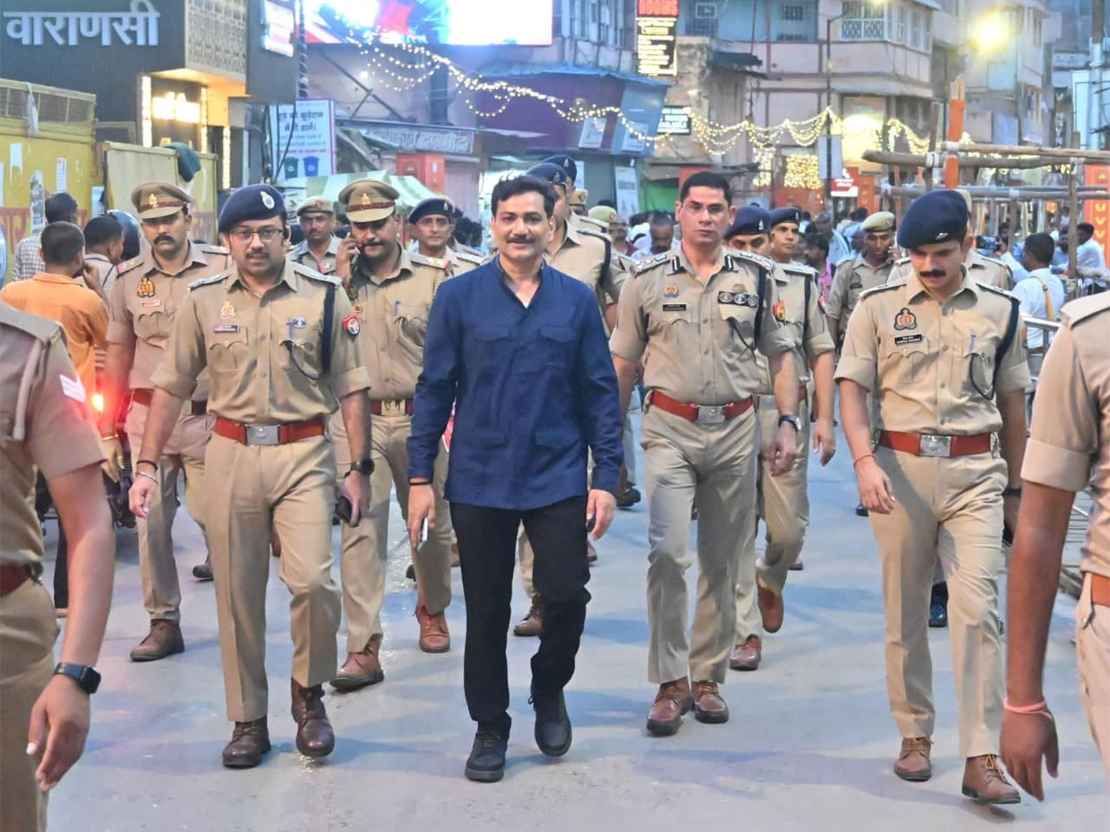 Varanasi Police Commissioner Mohit Agarwal reviews security and crowd management arrangements (Photo/Varanasi Police)