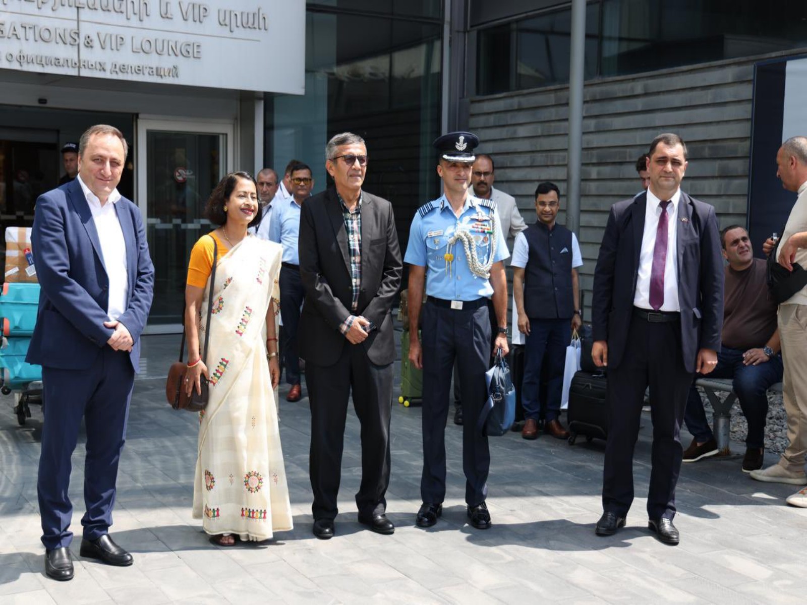 Defence Secretary Rajesh Kumar Singh arrives in Yerevan for a two-day visit. (Photo: X/@SpokespersonMoD)