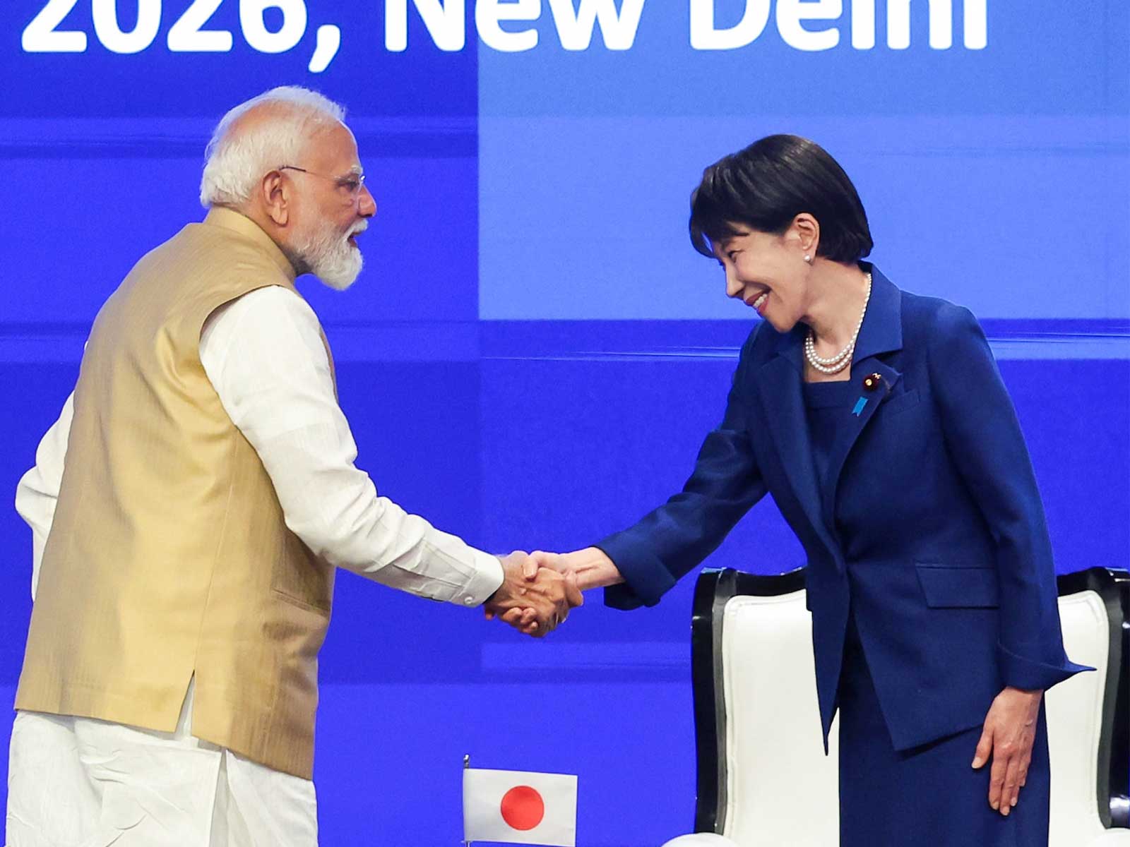Prime Minister Narendra Modi with Japanese counterpart Sanae Takaichi (Photo/ANI)