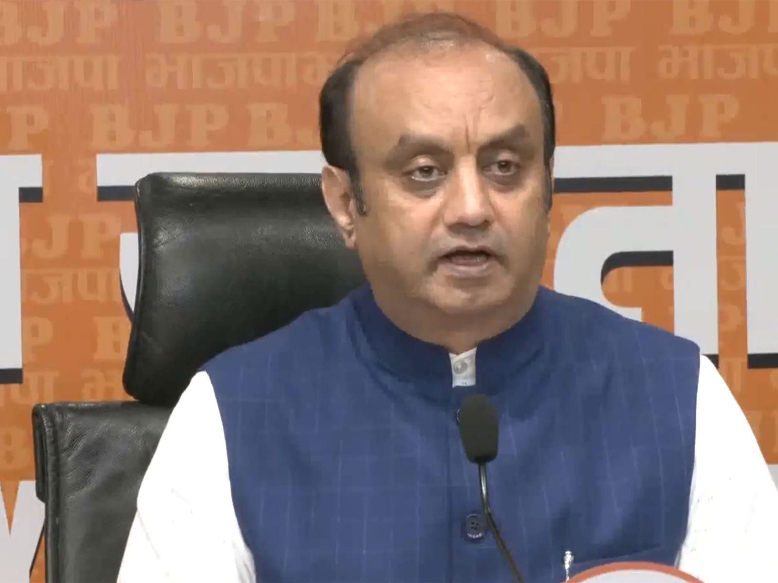 BJP National Spokesperson Sudhanshu Trivedi (Photo/ ANI)