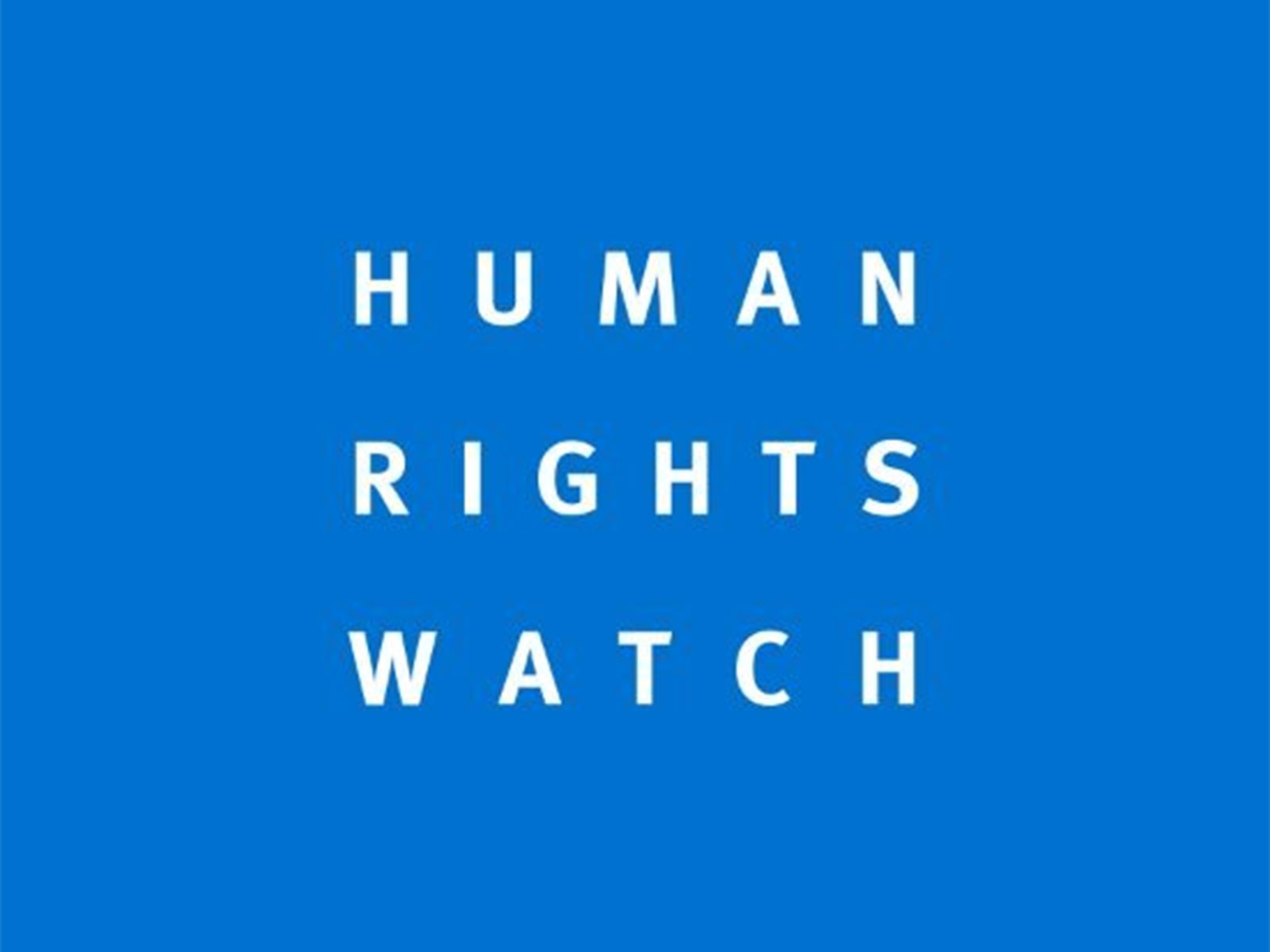 Human Rights Watch logo. (Photo/@hrw)