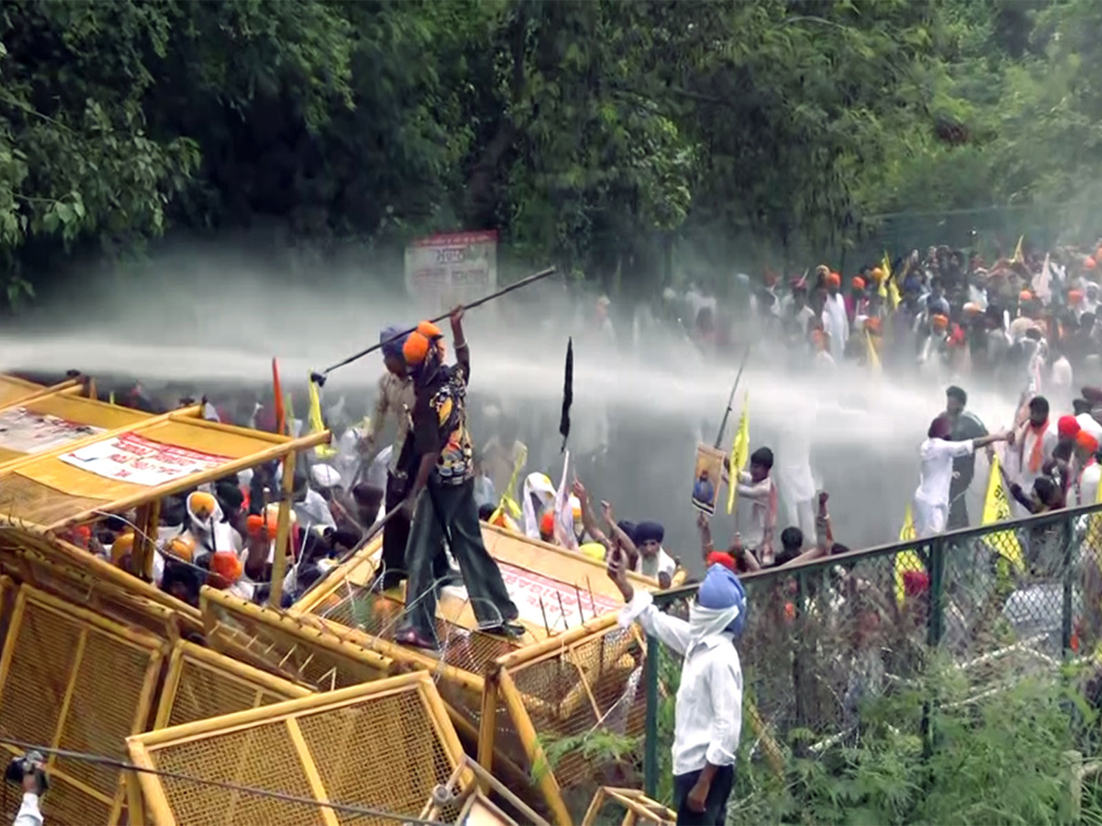 Visual from the protest (Photo/ANI)