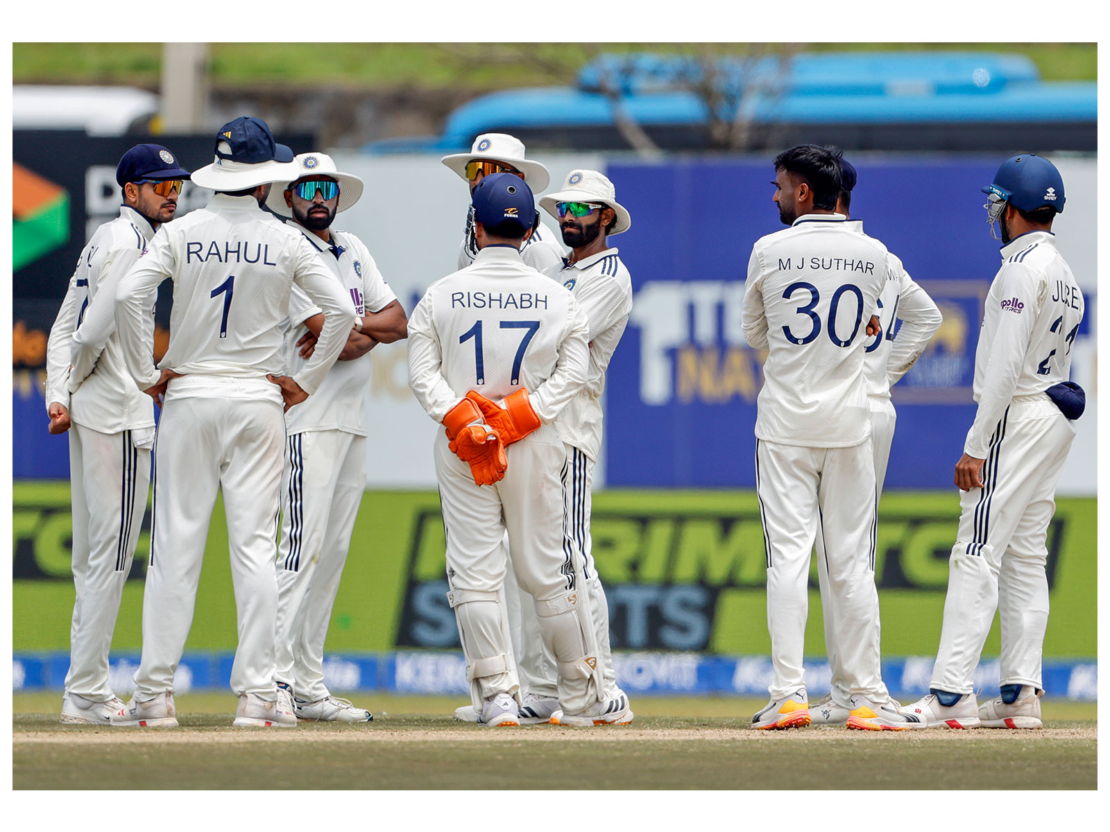 Indian cricket team during first Test at Galle. (Photo: ANI)