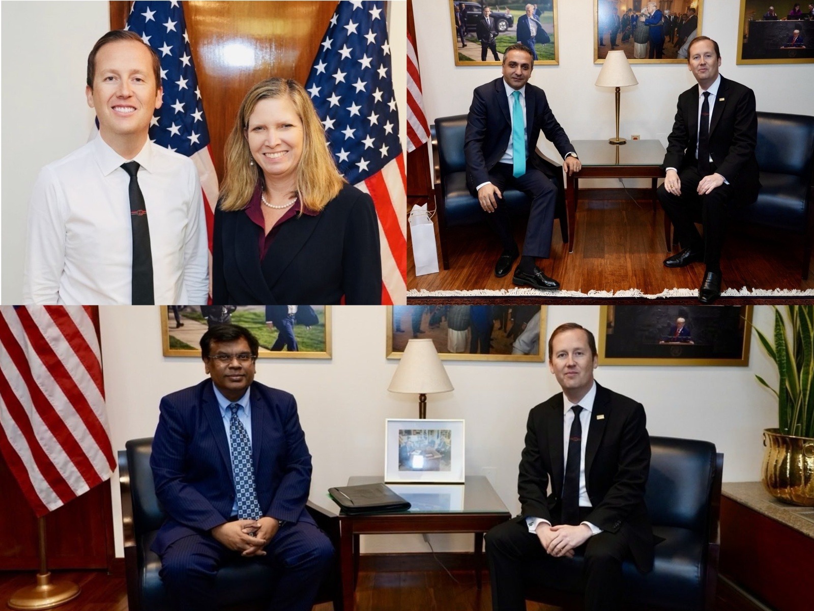 US Envoy Gor holds talks with General Atomics, Armenia Envoy, Cummins CEO to boost cooperation (Photo/X@USAmbIndia)