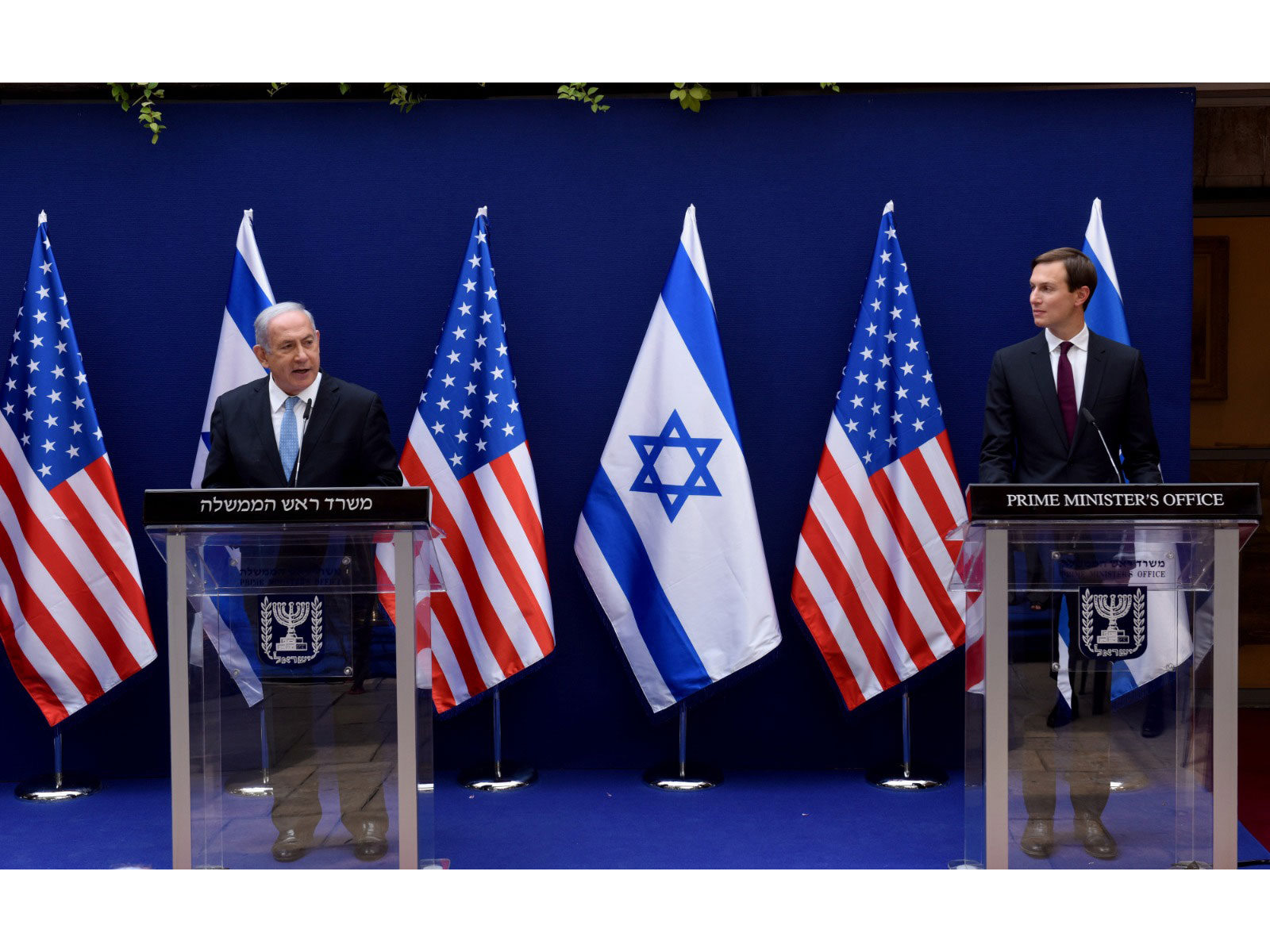 US Special Envoy and son-in-law of US President Donald Trump, Jared Kushner with Israeli Prime Minister Benjamin Netanyahu (File Photo/Reuters)