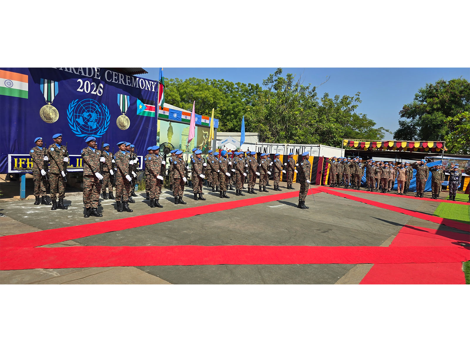 200+ Indian Peacekeepers awarded UN Medals in South Sudan (Photo/X@unmissmedia)