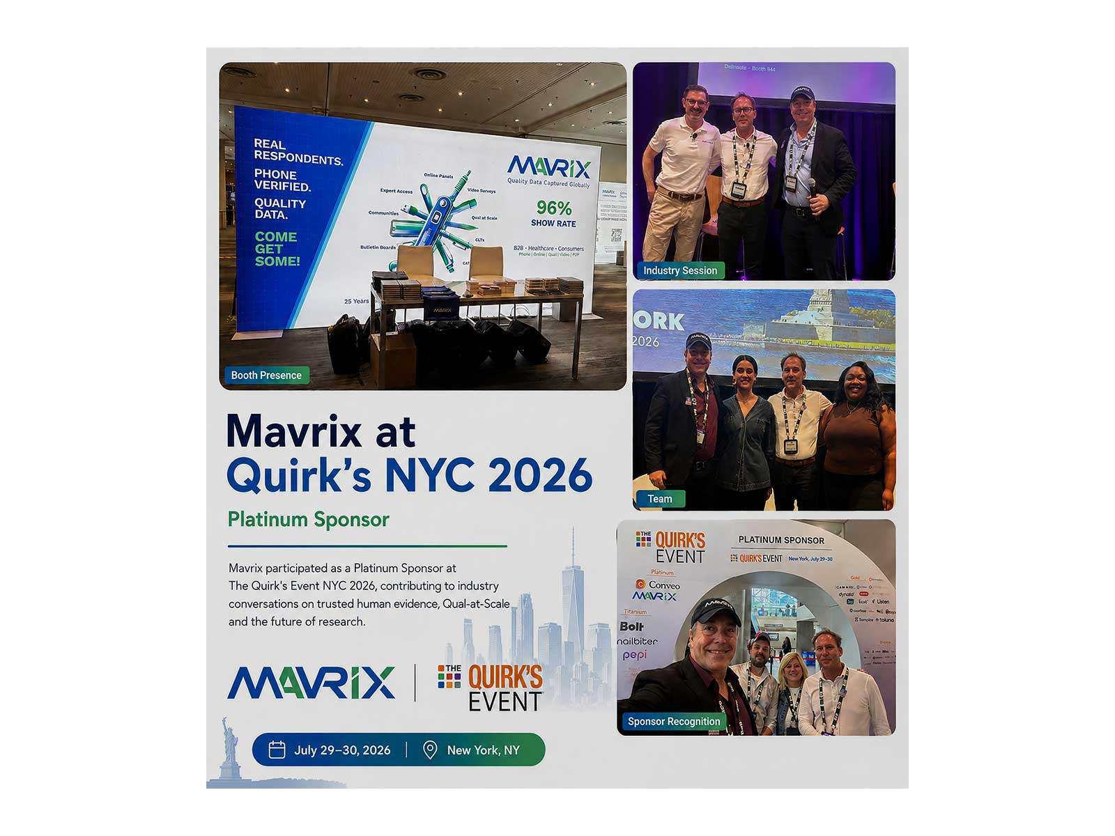 Mavrix Makes the Case for Trusted Human Evidence in the AI Era at Quirk's New York