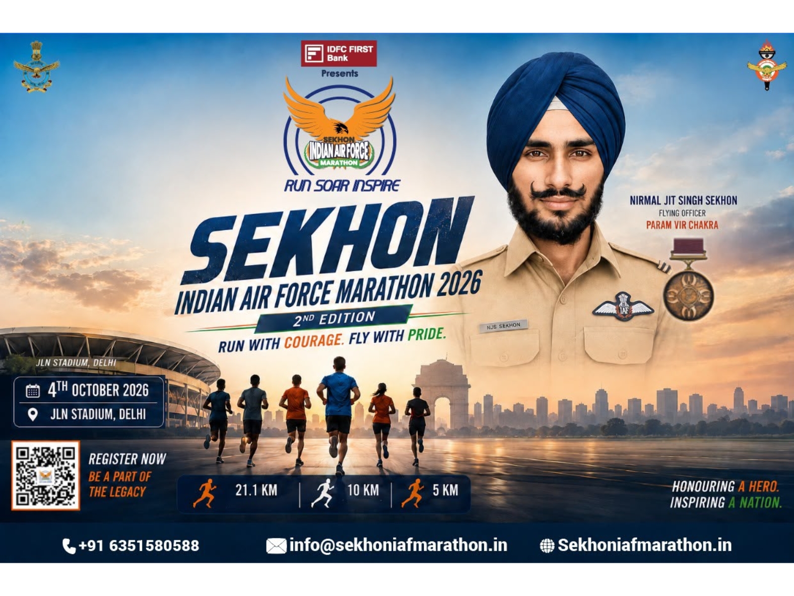 The Sekhon Indian Air Force Marathon 2026: Indian Air Force Announces the 2nd Edition of the Sekhon Indian Air Force Marathon 2026