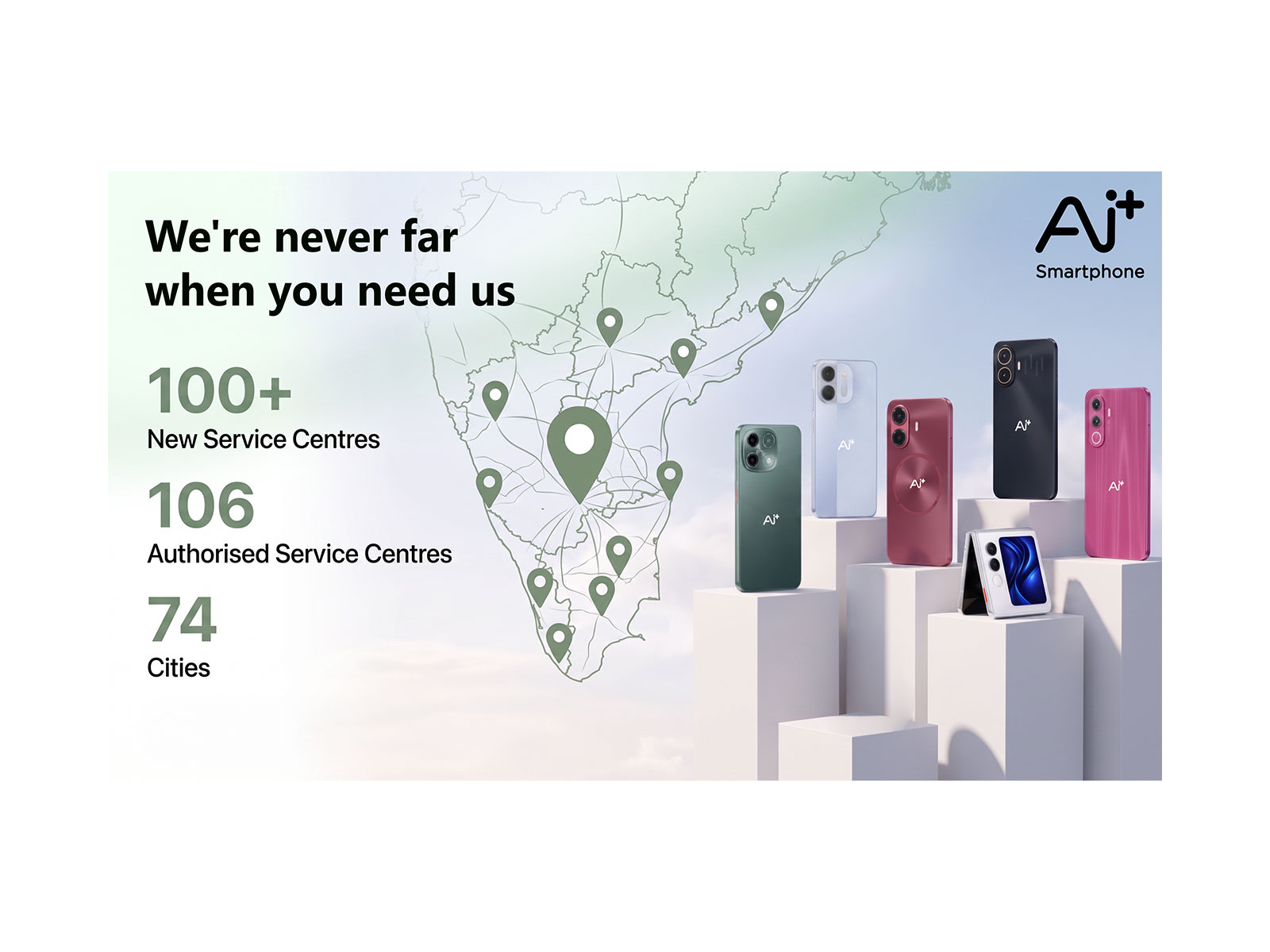 Ai+ Smartphone is planning to expand with 100+ New Service Centres in South India, Strengthens Regional Growth Footprint