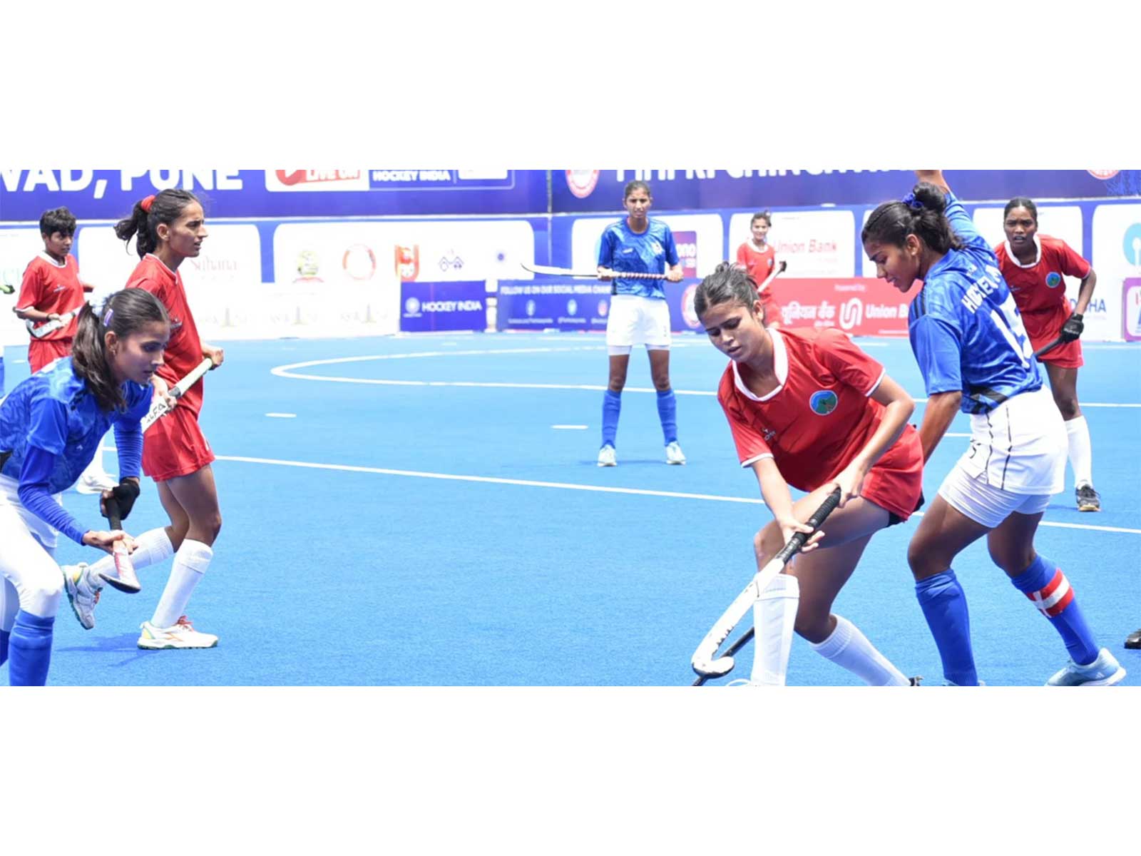 Women's Hockey players in action (Photo: Hockey India)