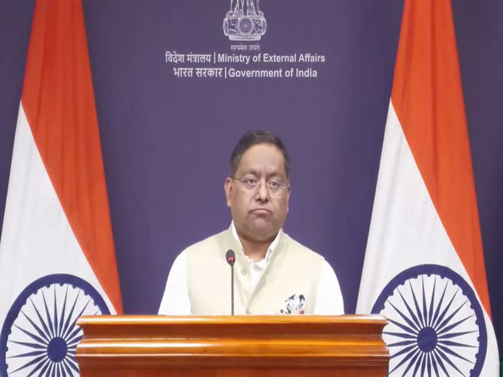 MEA Spokesperson Randhir Jaiswal (Photo/ Youtube@MEAIndia)