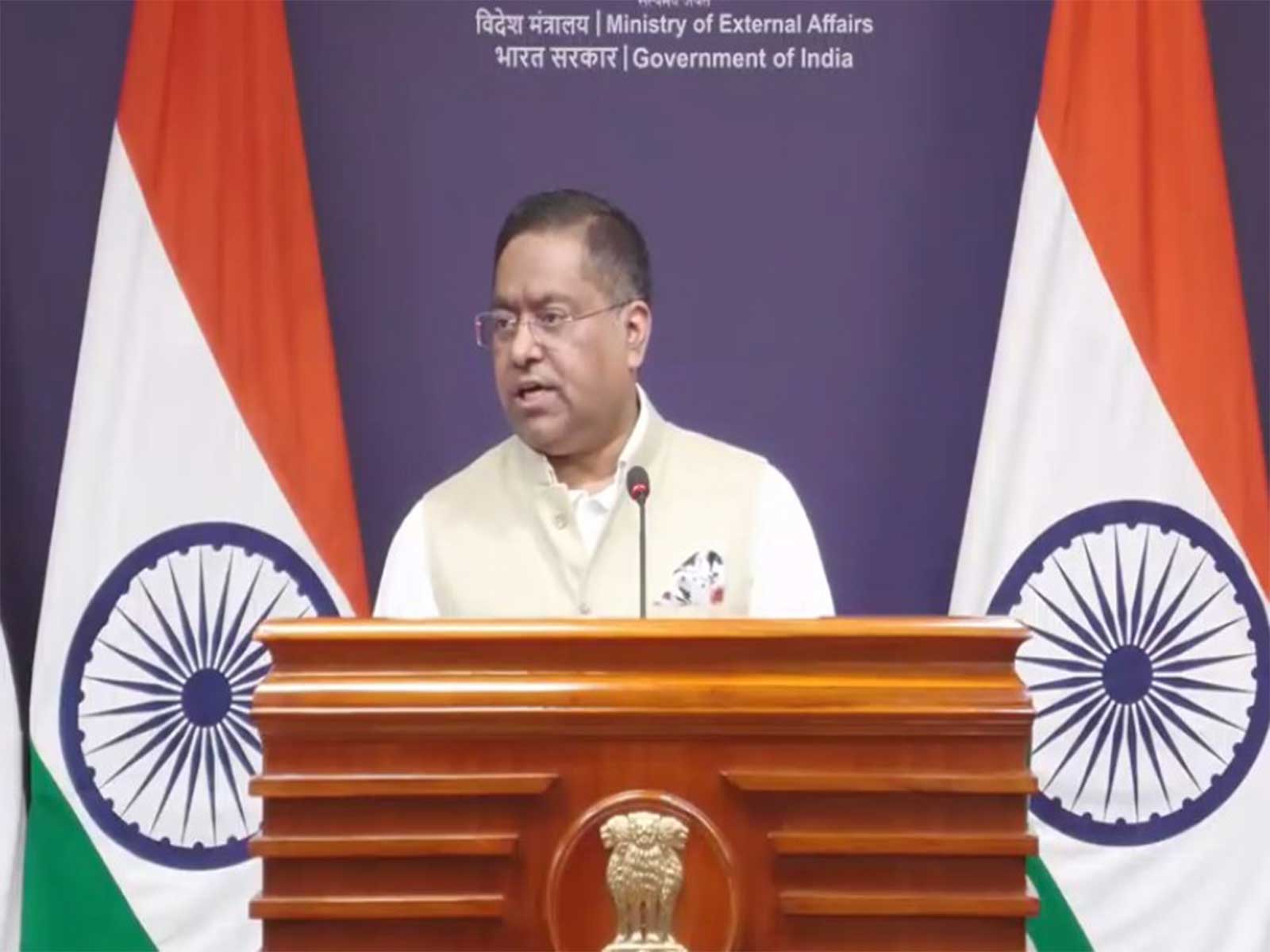 MEA Spokesperson Randhir Jaiswal (Photo/ANI)