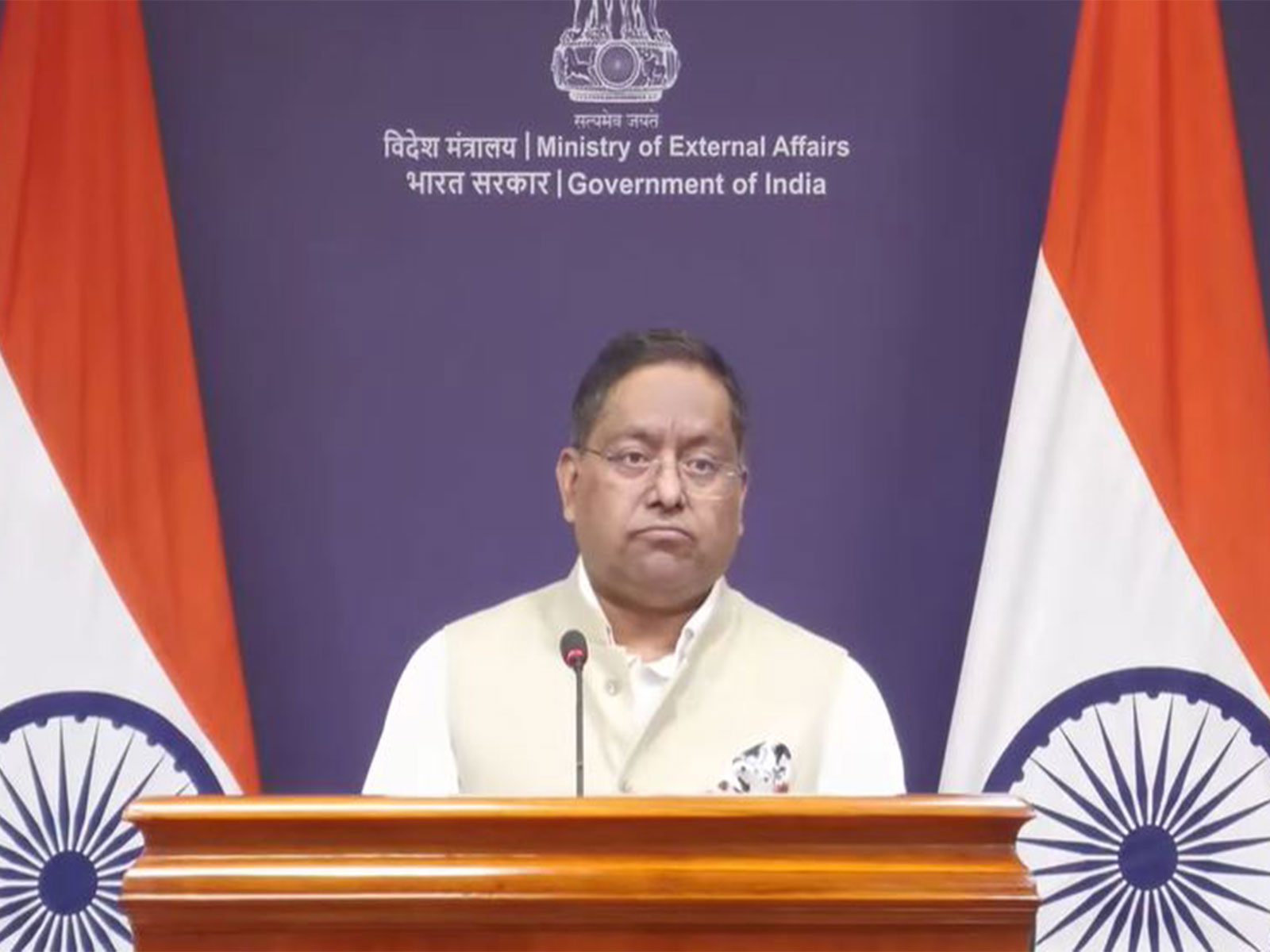 MEA Spokesperson Randhir Jaiswal (Photo/ Youtube@MEAIndia)