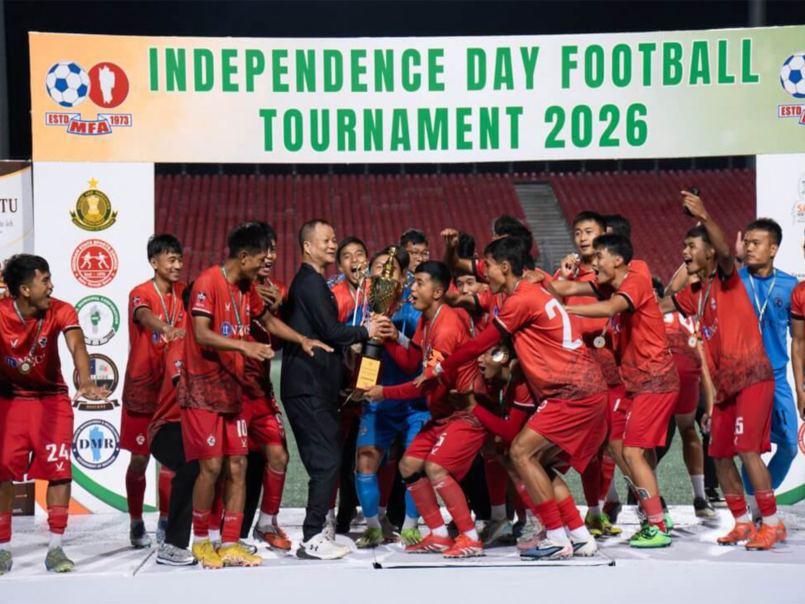 The winners of the Independence Day Football Tournament 2026. (Photo: Mizoram Football Association)