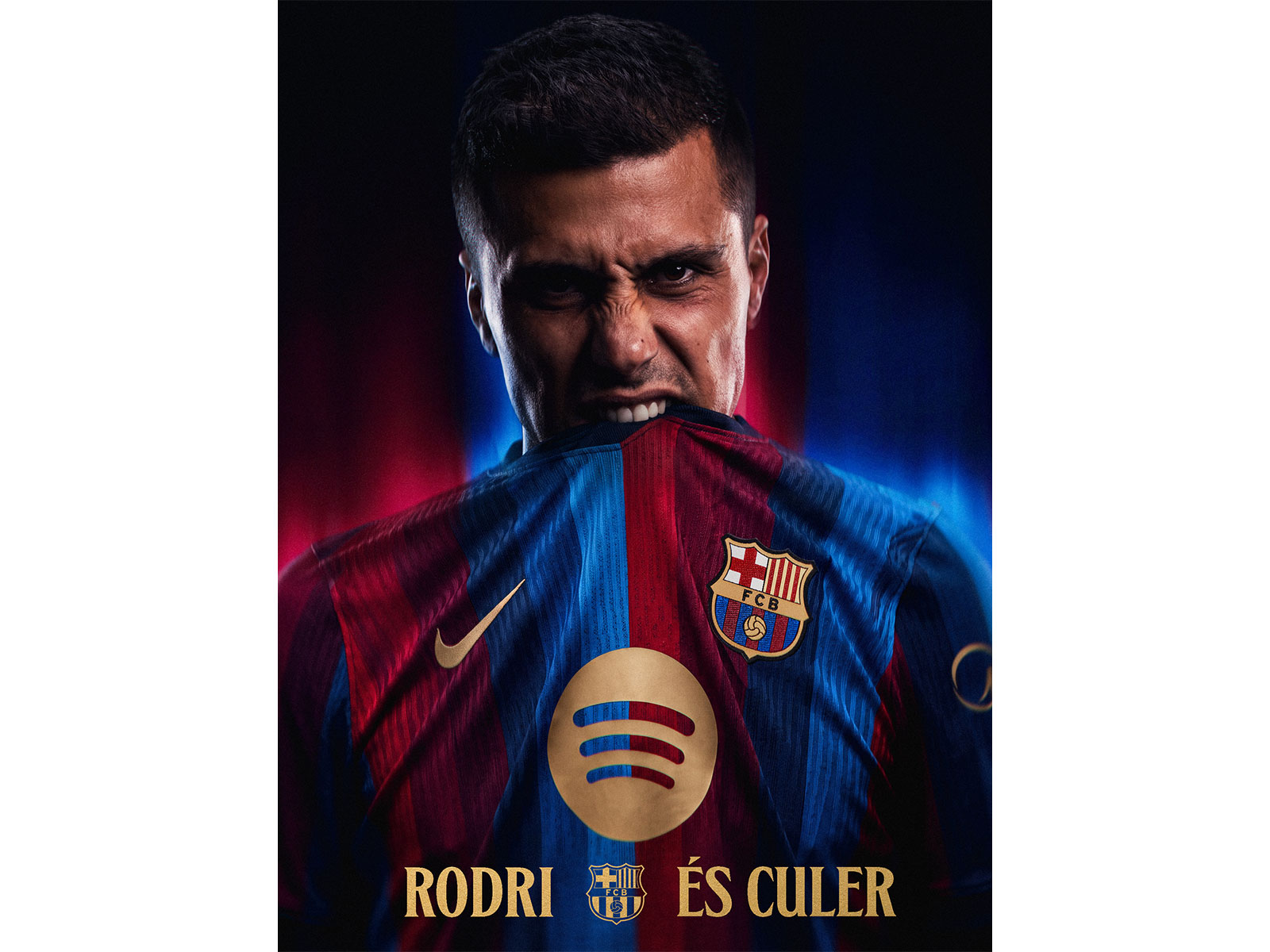 Rodrigo Hernandez. (Photo: X/ @FCBarcelona)