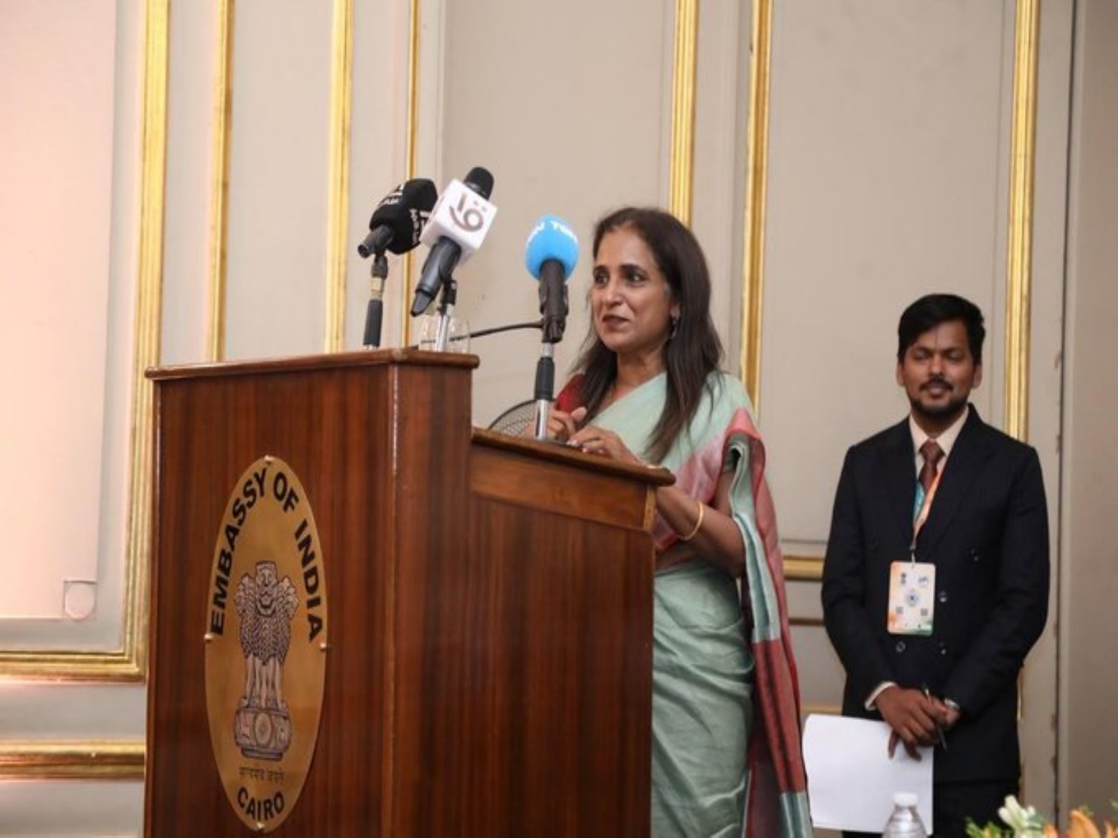 Sripriya Ranganathan, Secretary (Consular, Passport and Visa, and Overseas Indian Affairs) at the MEA (Photo: x/@indembcairo)