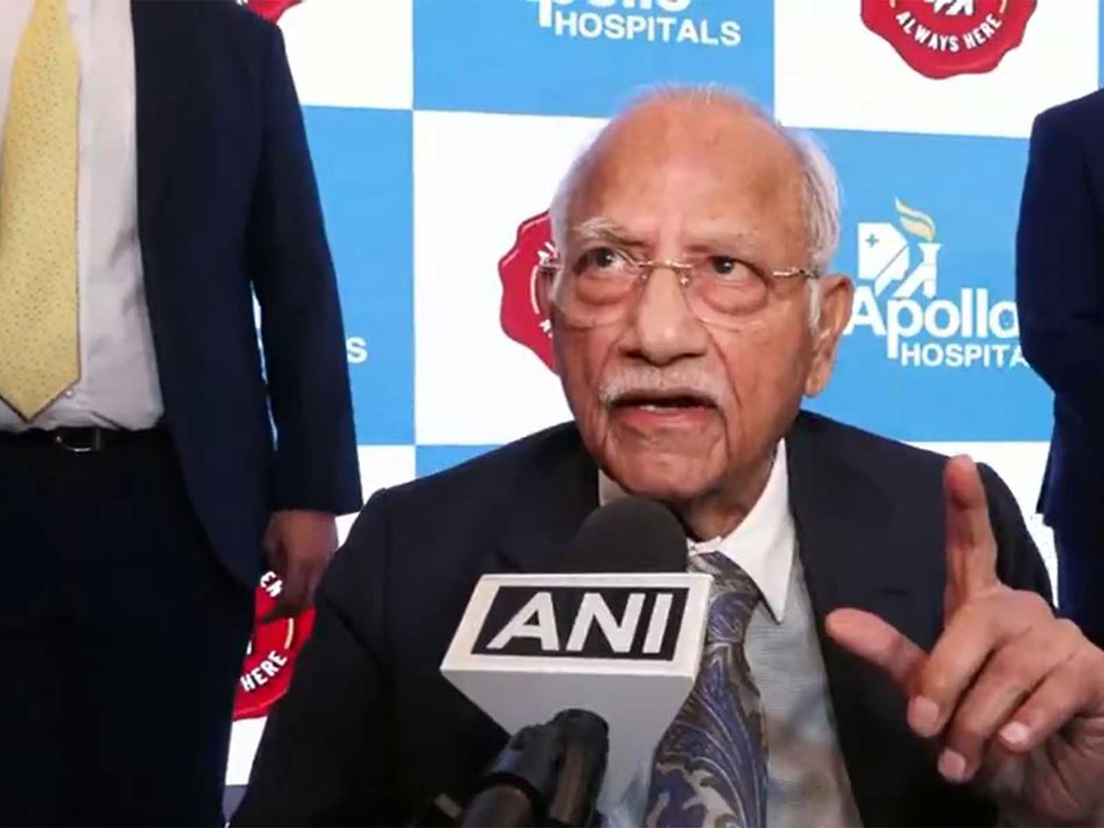 Founder and Chairman of Apollo Hospitals Group, Prathap C Reddy (Photo/ANI)