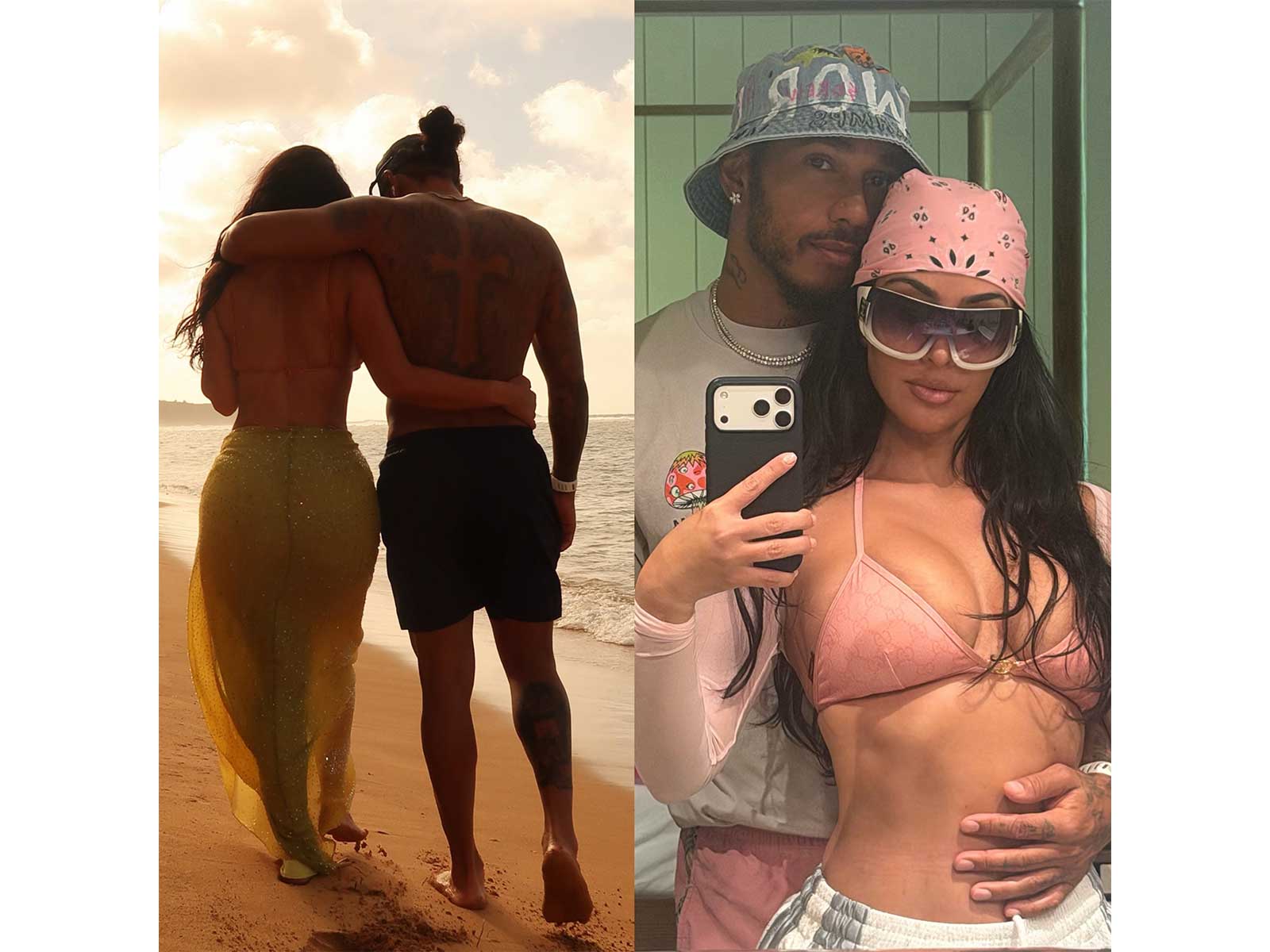 Kim Kardashian and Lewis Hamilton (Photo/Instagram@kimkardashian)