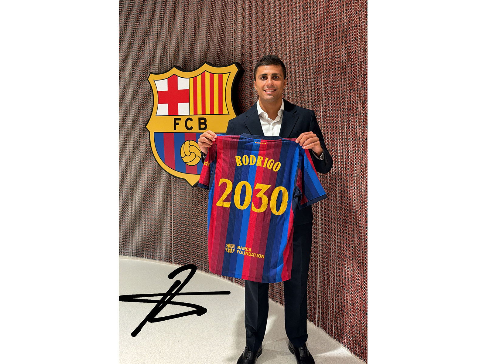 Rodri. (Photo: @FCBarcelona X)